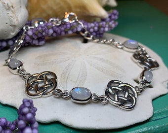 Celtic Knot Bracelet, Dara Knot Jewelry, Celtic Bracelet, Irish Jewelry, Five Fold Knot Bracelet, Scotland Gift, Wife Gift, Girlfriend Gift