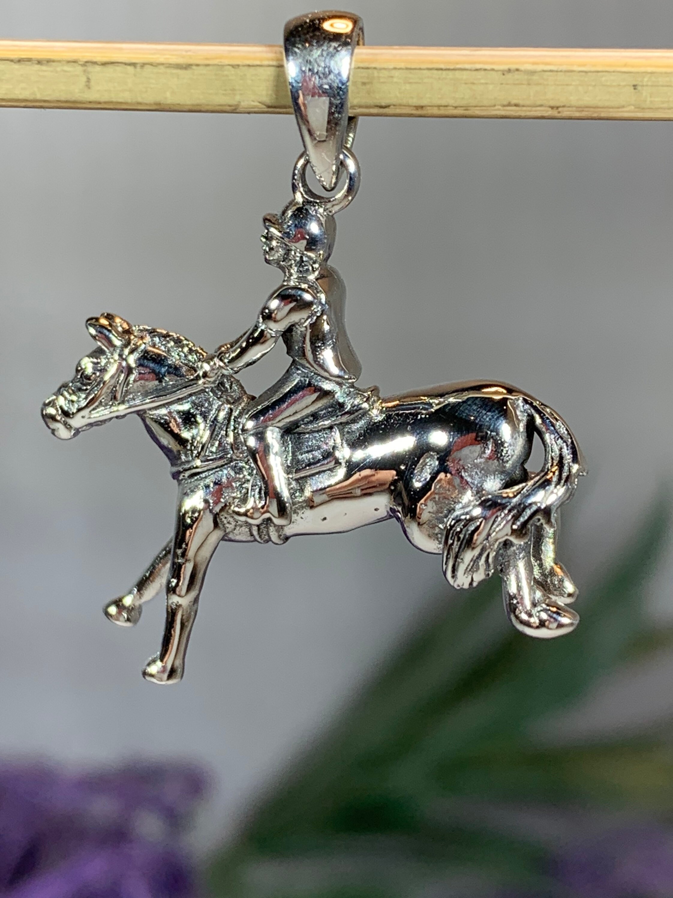 Horse Necklace, Equestrian Jewelry, Animal Jewelry, Kentucky Derby