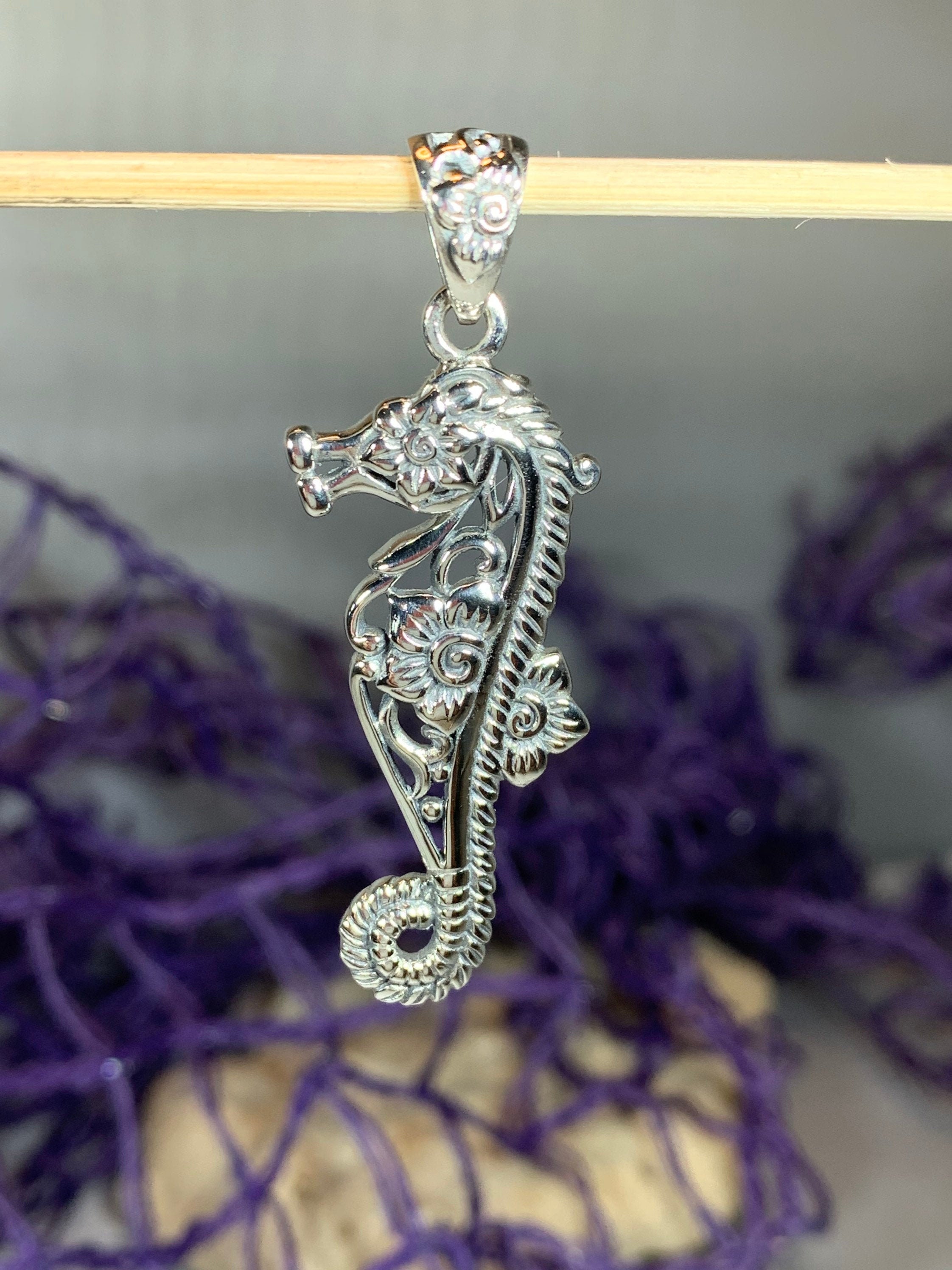 Seahorse Necklace, Celtic Jewelry, Irish Jewelry, Sea Animal Jewelry ...