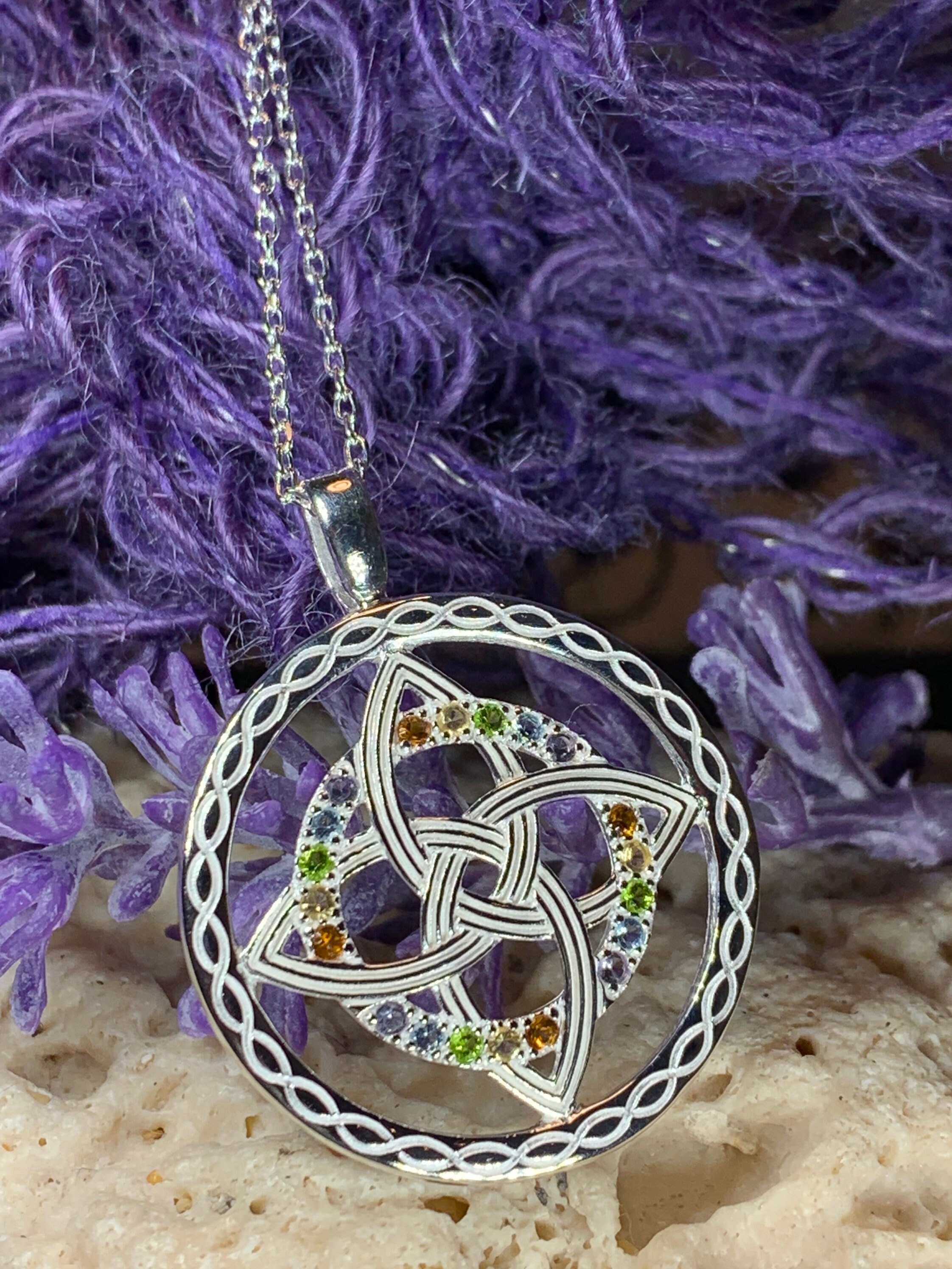Trinity Knot Necklace, Celtic Jewelry, Irish Jewelry, Celtic Knot