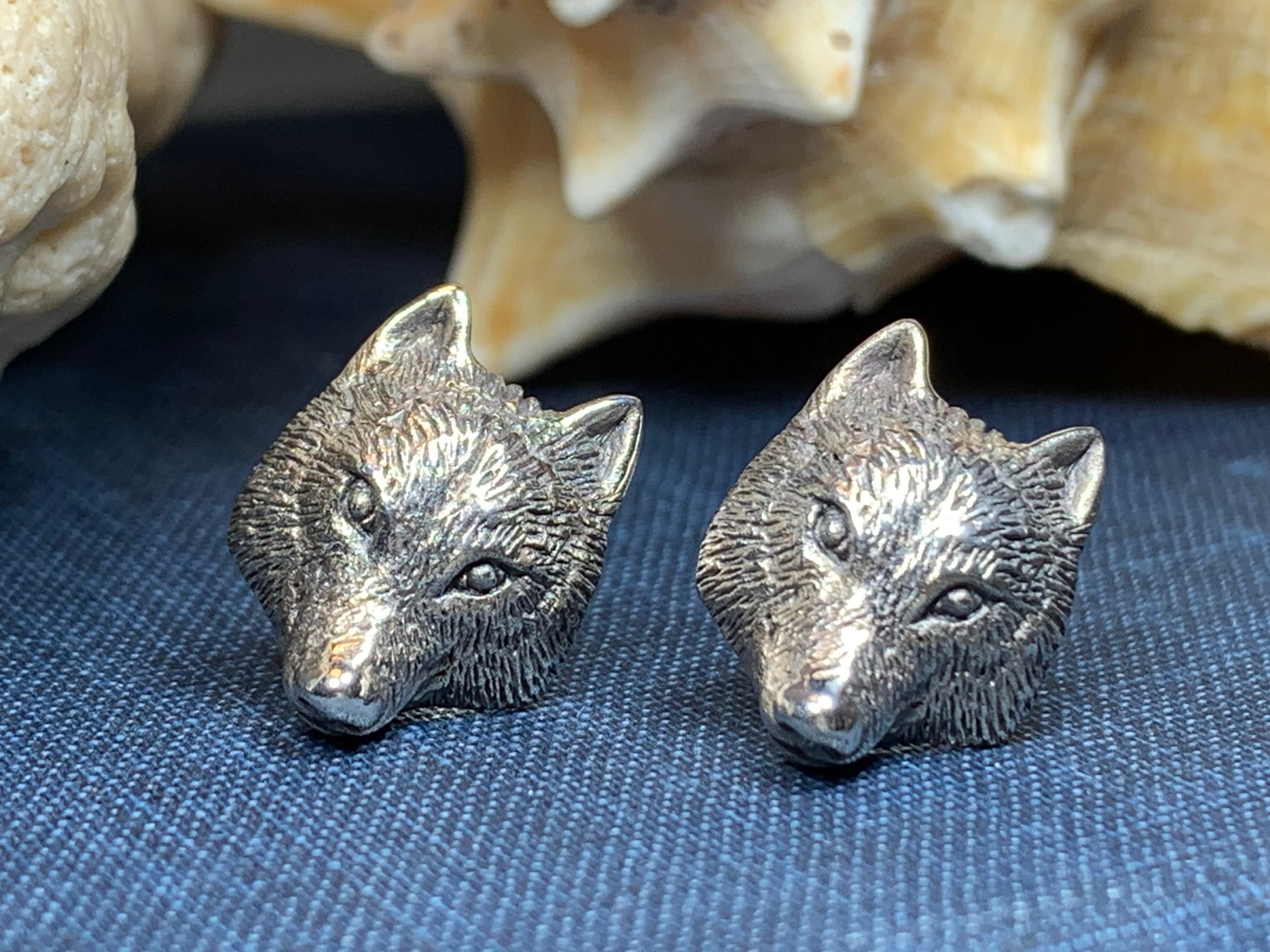 Wolf Earrings Celtic Jewelry Norse Jewelry Pagan Jewelry Etsy