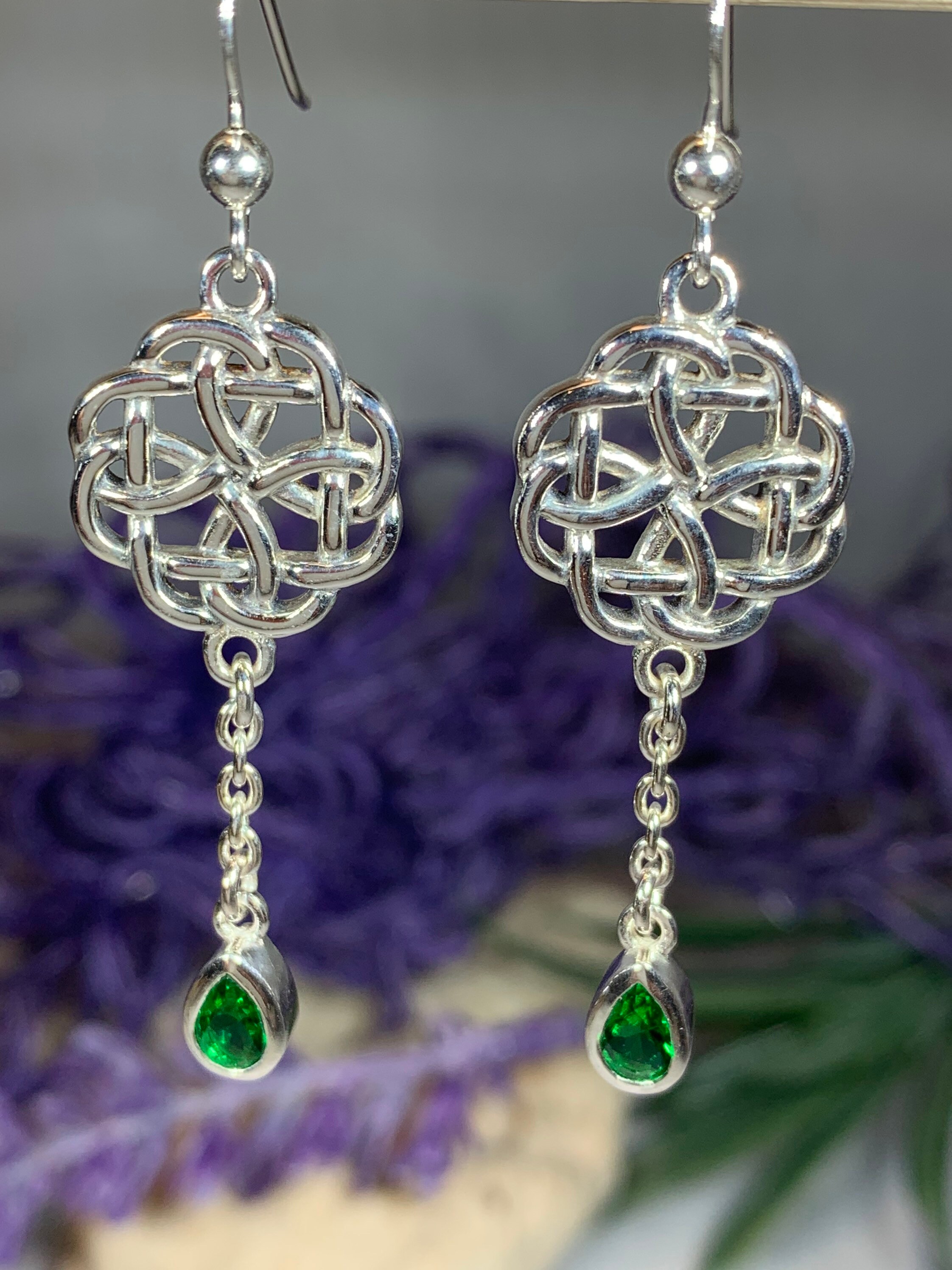 Celtic Knot Earrings, Anniversary Gift, Ireland Jewelry, Irish Jewelry