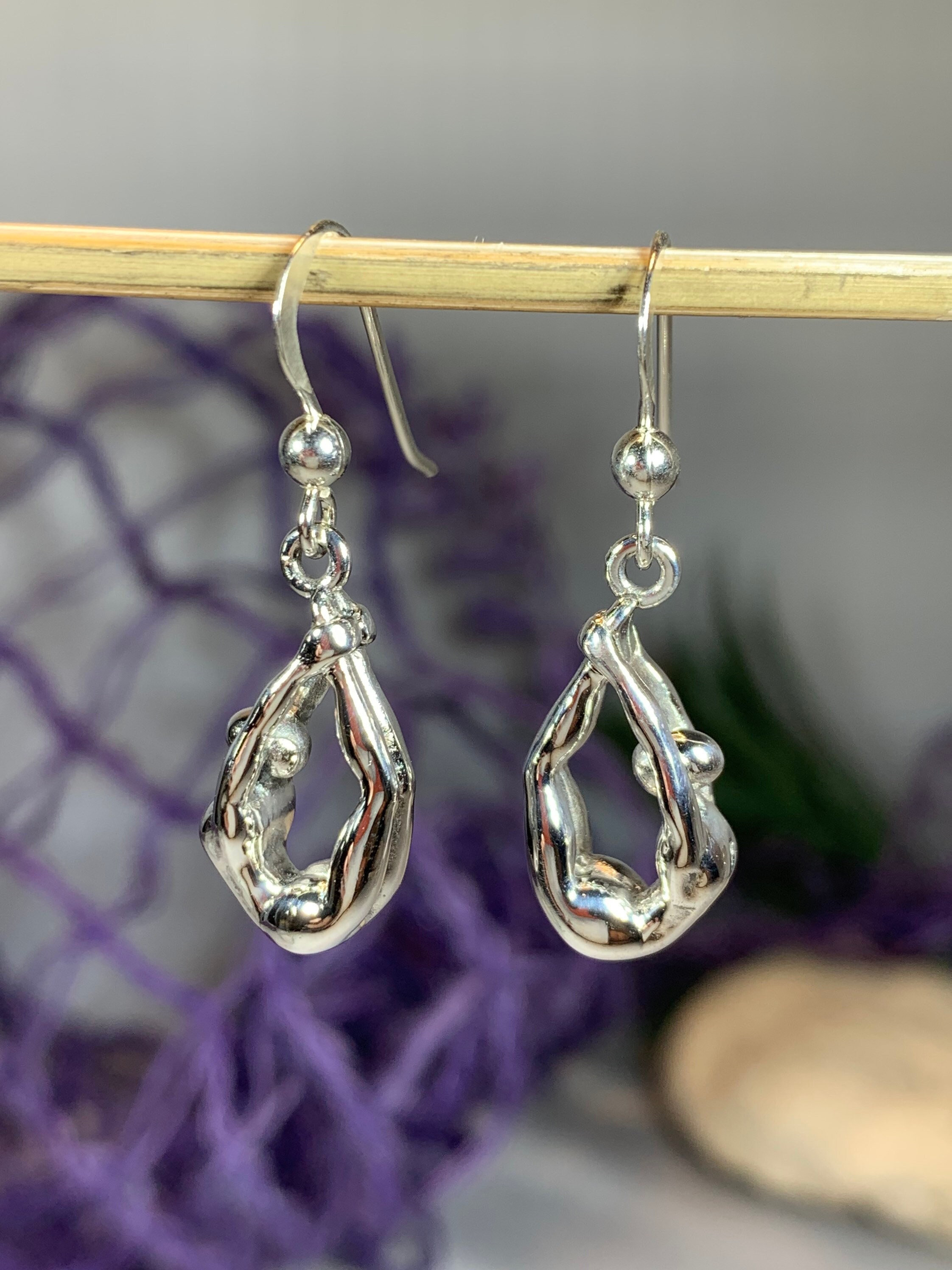 Yoga Pose Earrings, Om Jewelry, Chakra Jewelry, Yoga Jewelry, Boho Jewelry, Inspirational