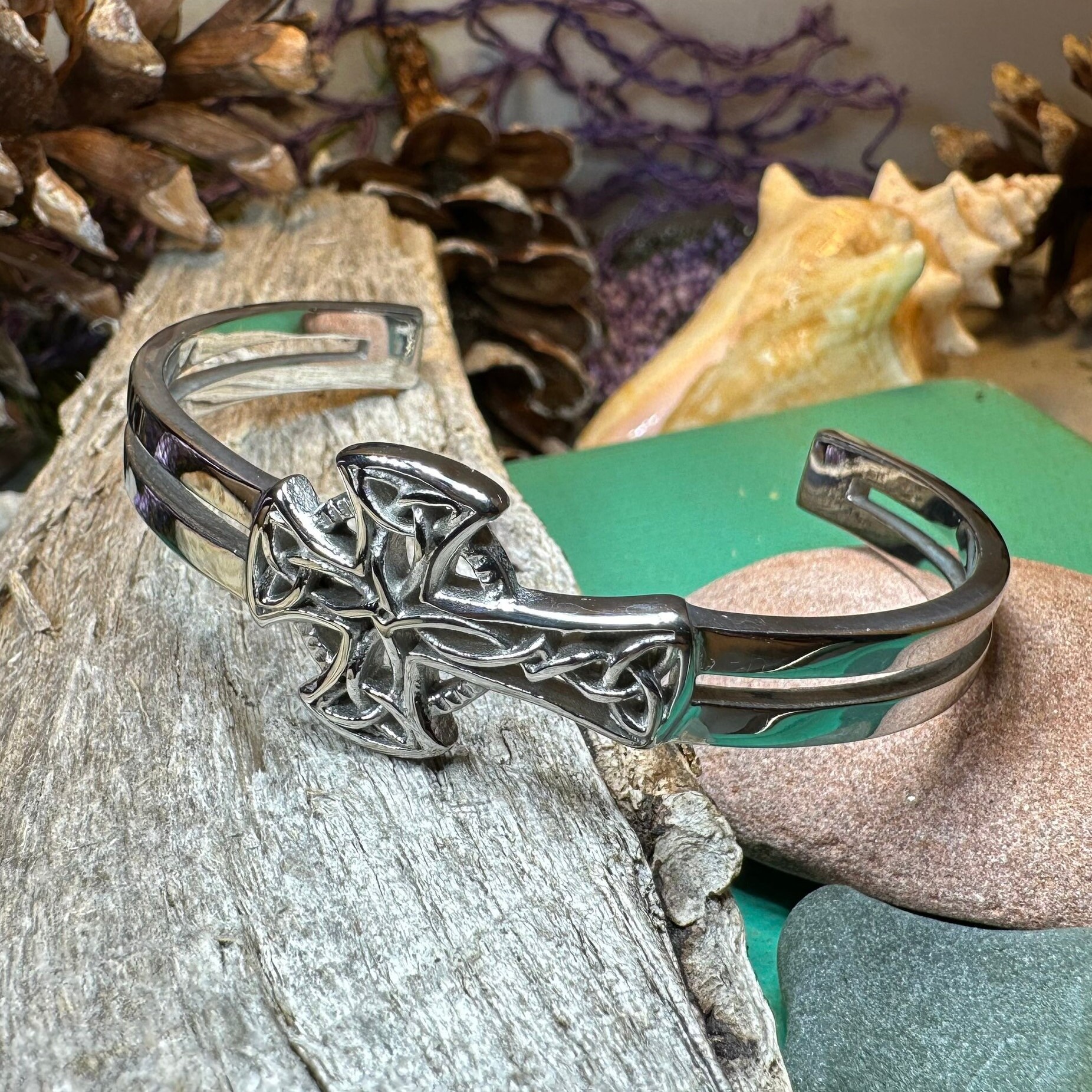 Celtic Cross Bracelet Celtic Jewelry Irish Jewelry Scottish