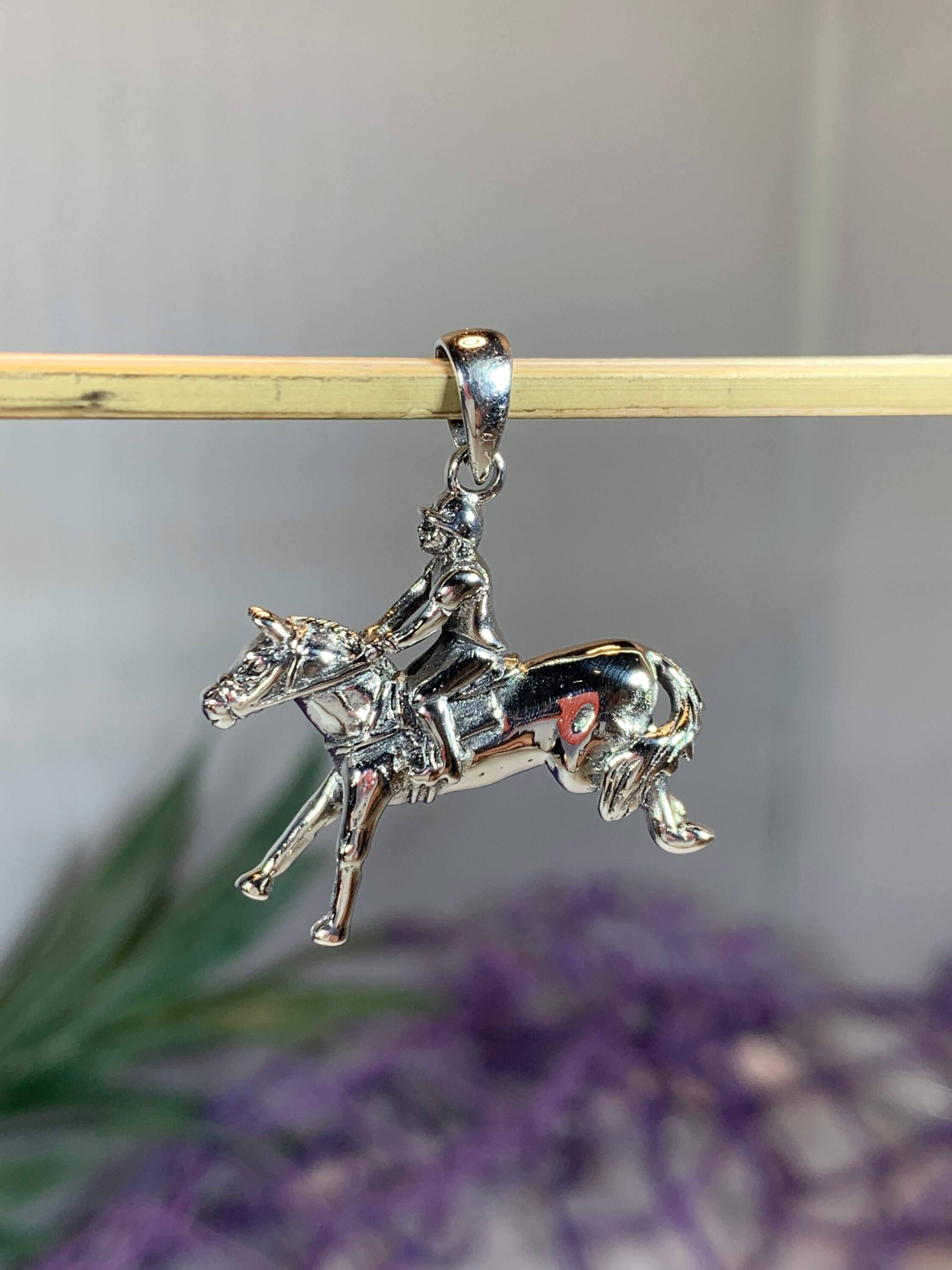 Horse Necklace, Equestrian Jewelry, Animal Jewelry, Kentucky Derby