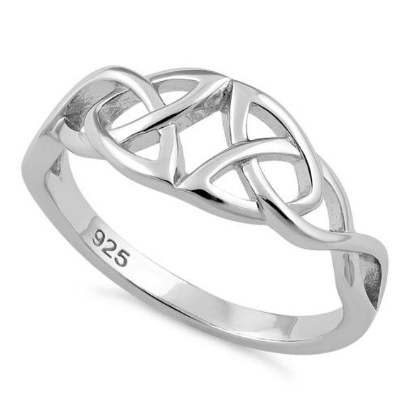 Trinity Knot Ring Celtic Jewelry Ireland Ring Celtic Knot Etsy