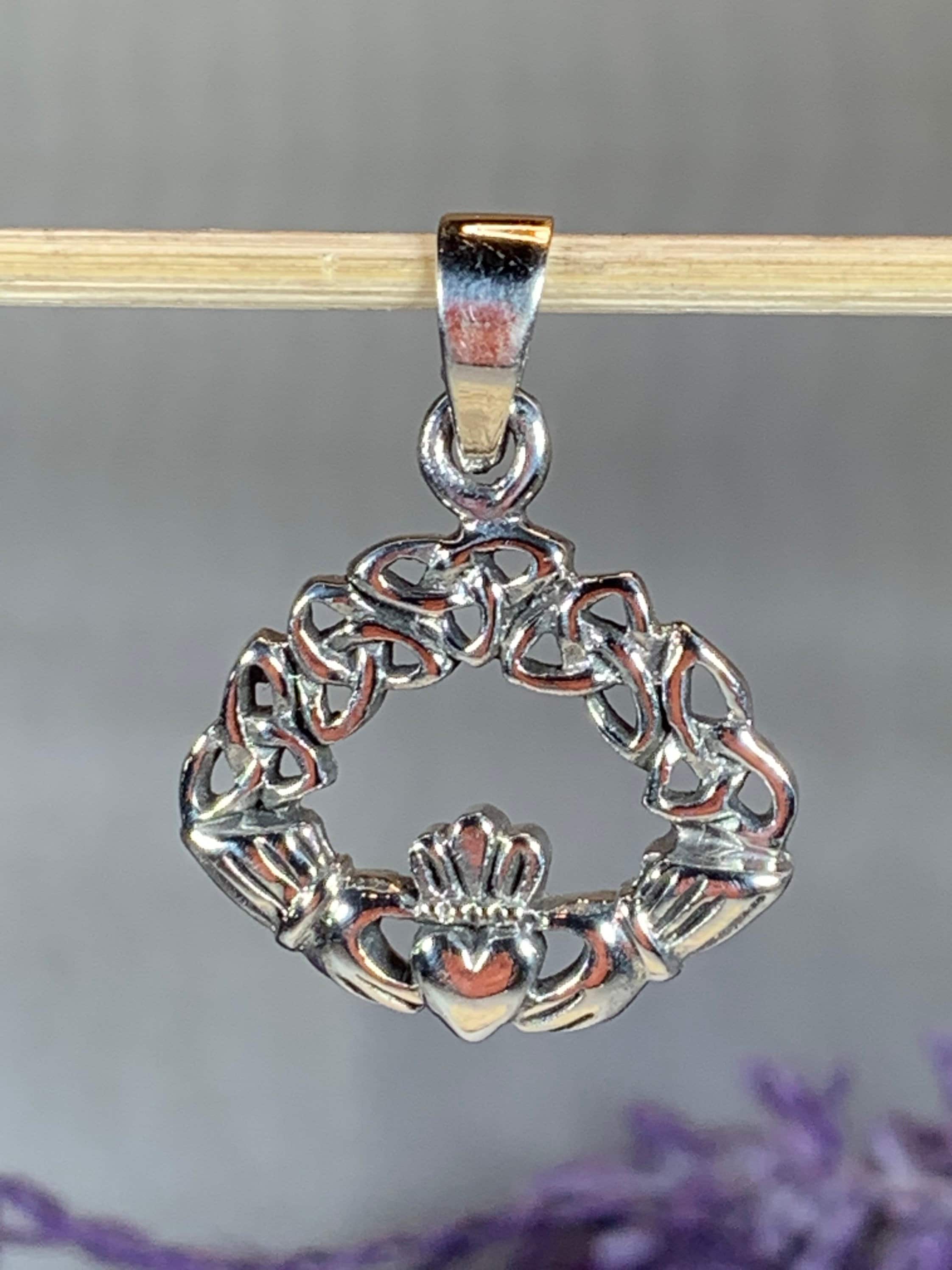 Claddagh Necklace, Celtic Jewelry, Irish Jewelry, Heart Pendant, Ireland Gift, Anniversary Gift