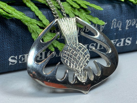 Buy Thistle Necklace Scotland Jewelry Outlander Jewelry Celtic Jewelry Wife Gift Girlfriend Gift Anniversary Gift Heart Jewelry Online in India Etsy