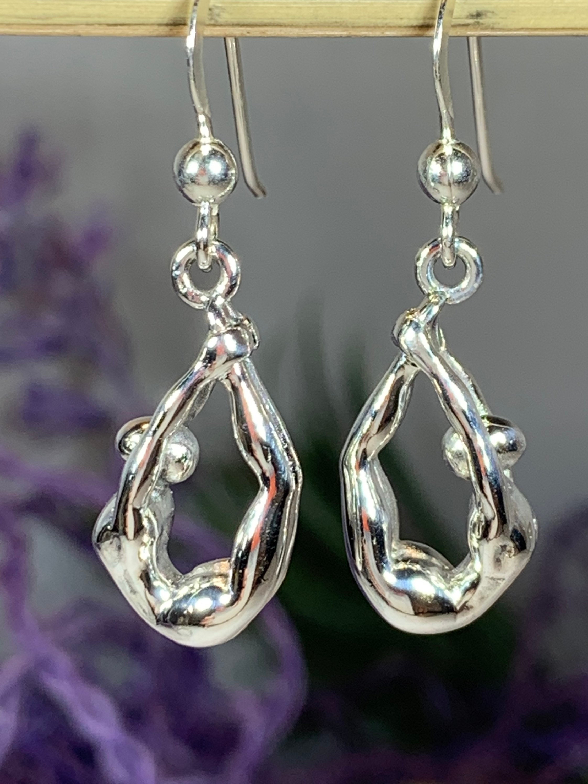 Yoga Pose Earrings, Om Jewelry, Chakra Jewelry, Yoga Jewelry, Boho