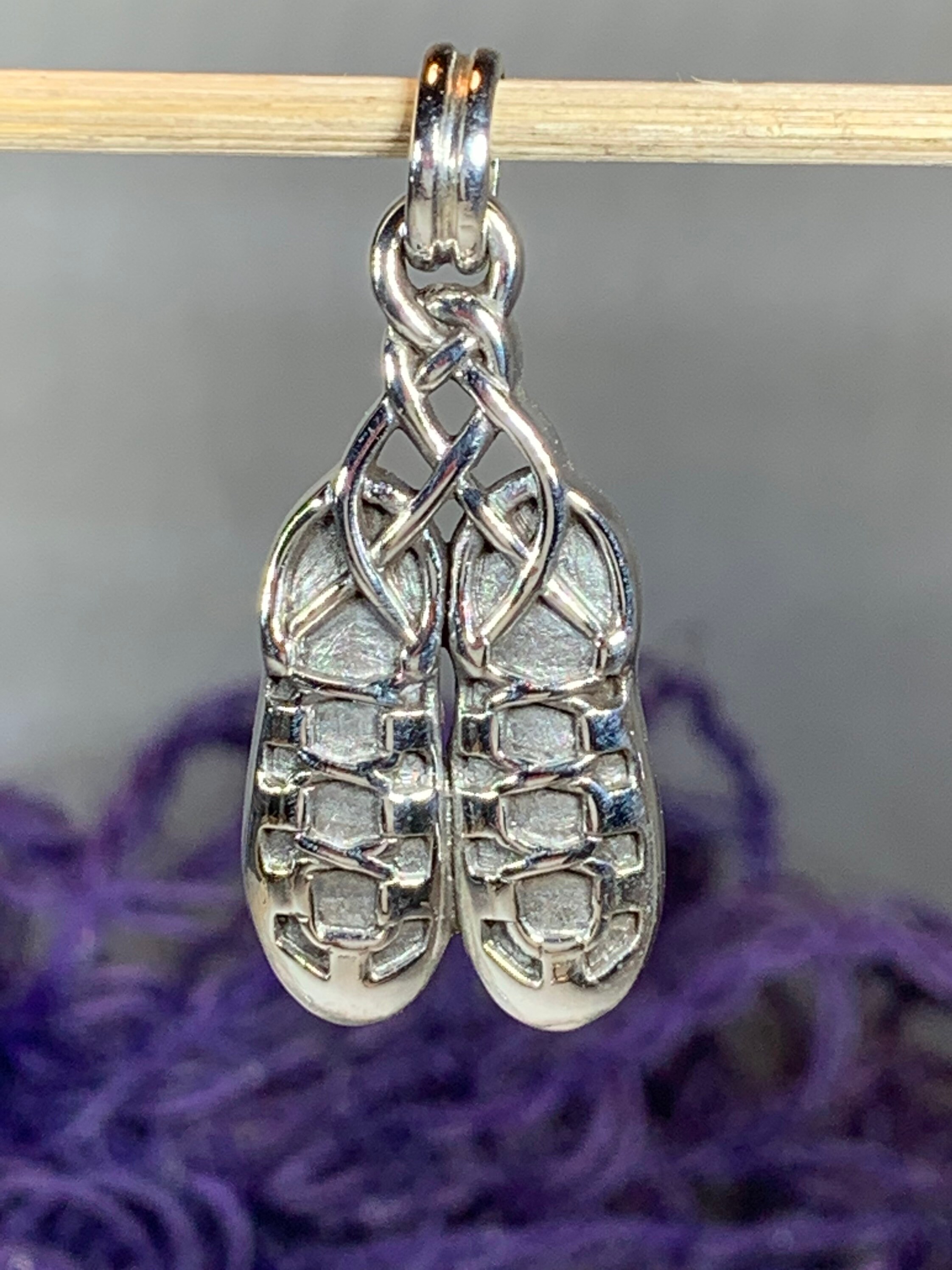 Irish Dance Shoes Necklace, Ghillies Necklace, Celtic Jewelry, Irish Dancer Gift, Celtic Jewelry