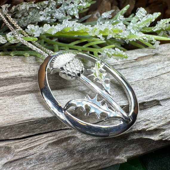 Thistle on sale necklace silver
