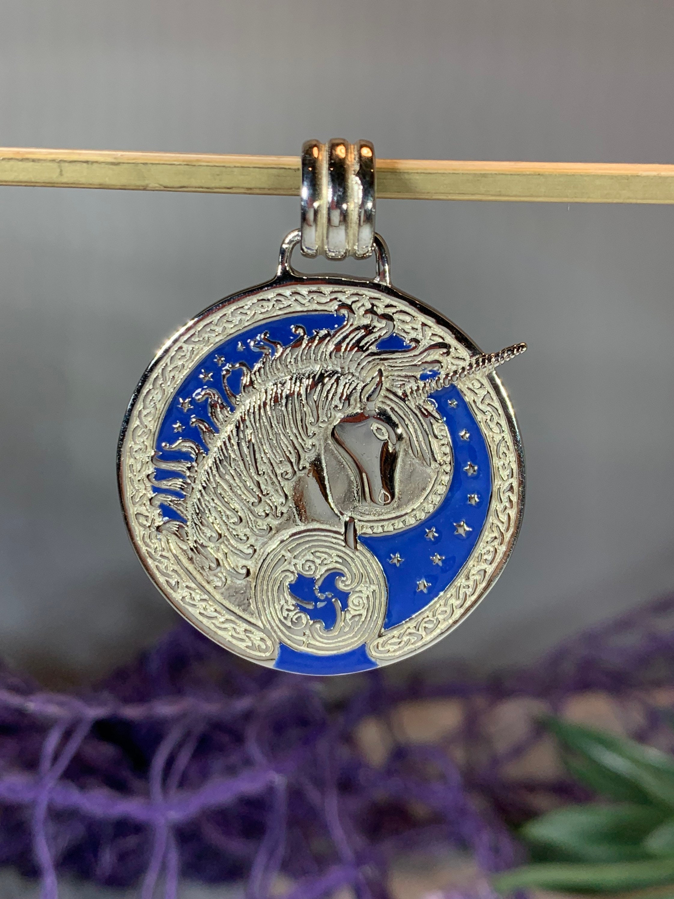 Unicorn Necklace, Celtic Jewelry, Mythical Creature, Fantasy Jewelry