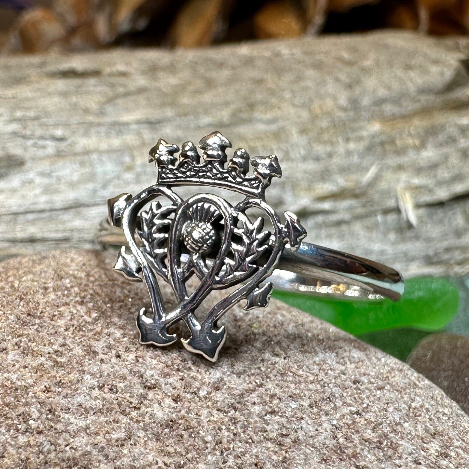 Luckenbooth Ring Outlander Jewelry Thistle Ring Scotland