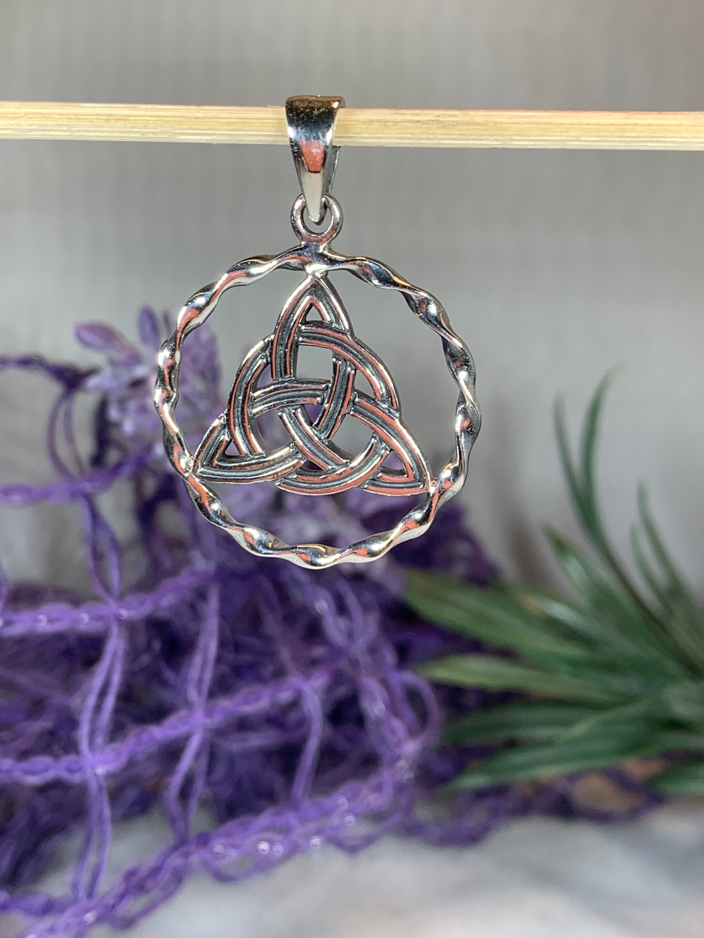 Trinity Knot Necklace, Celtic Jewelry, Irish Jewelry, Mom Gift