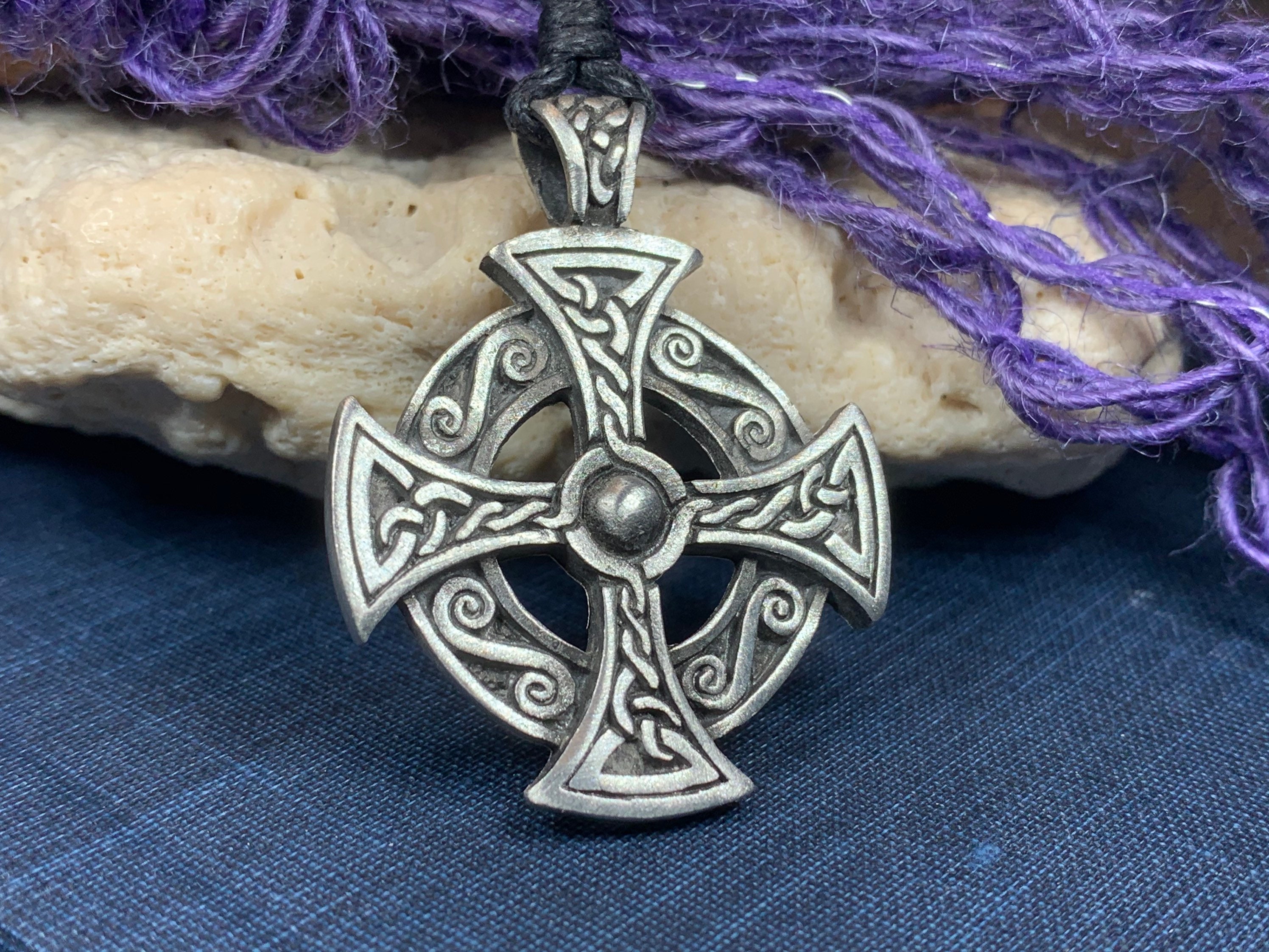 Celtic Cross Necklace, Ireland Gift, Irish Jewelry, Destiny Knot Cross