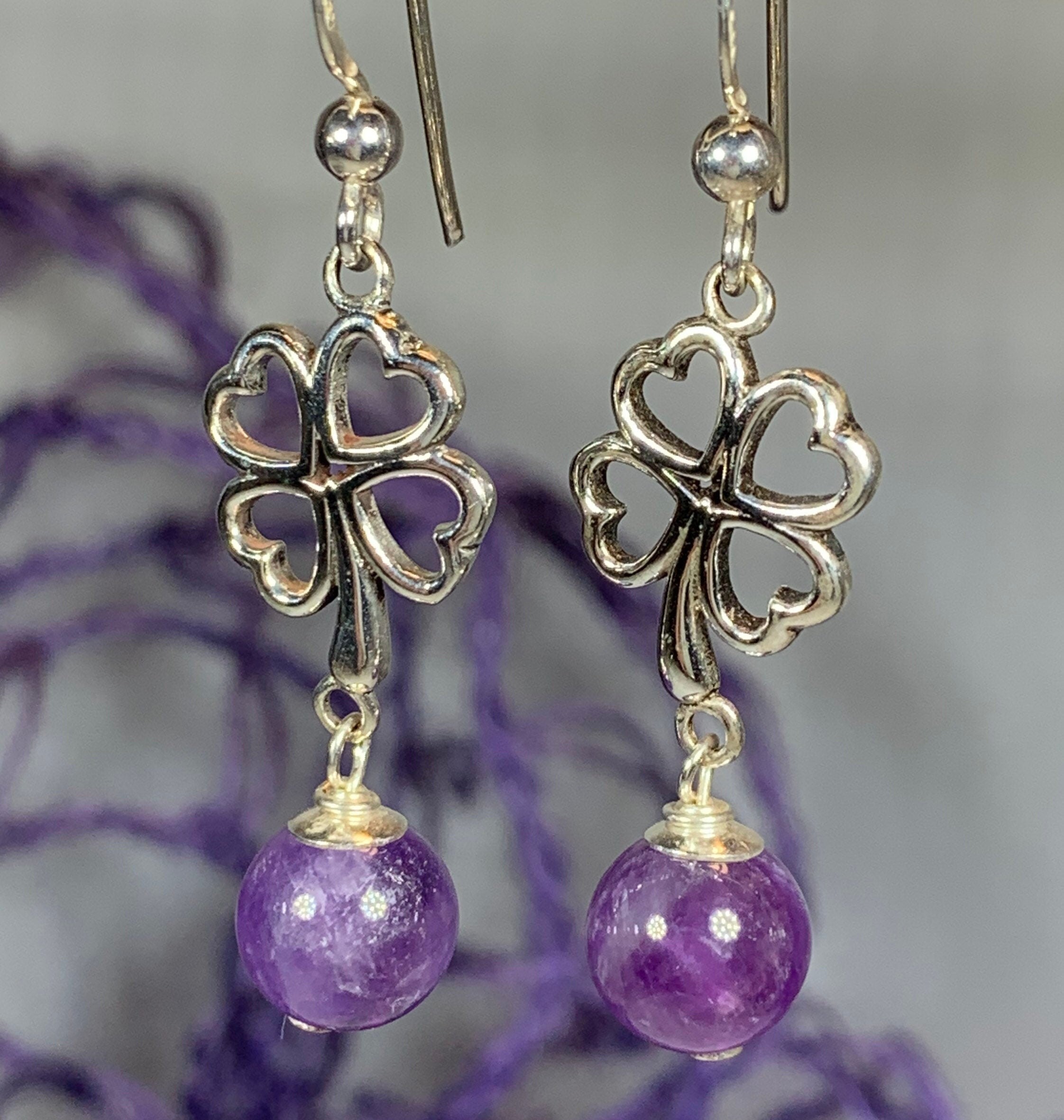 Shamrock Earrings Irish Jewelry Celtic Jewelry Clover Etsy