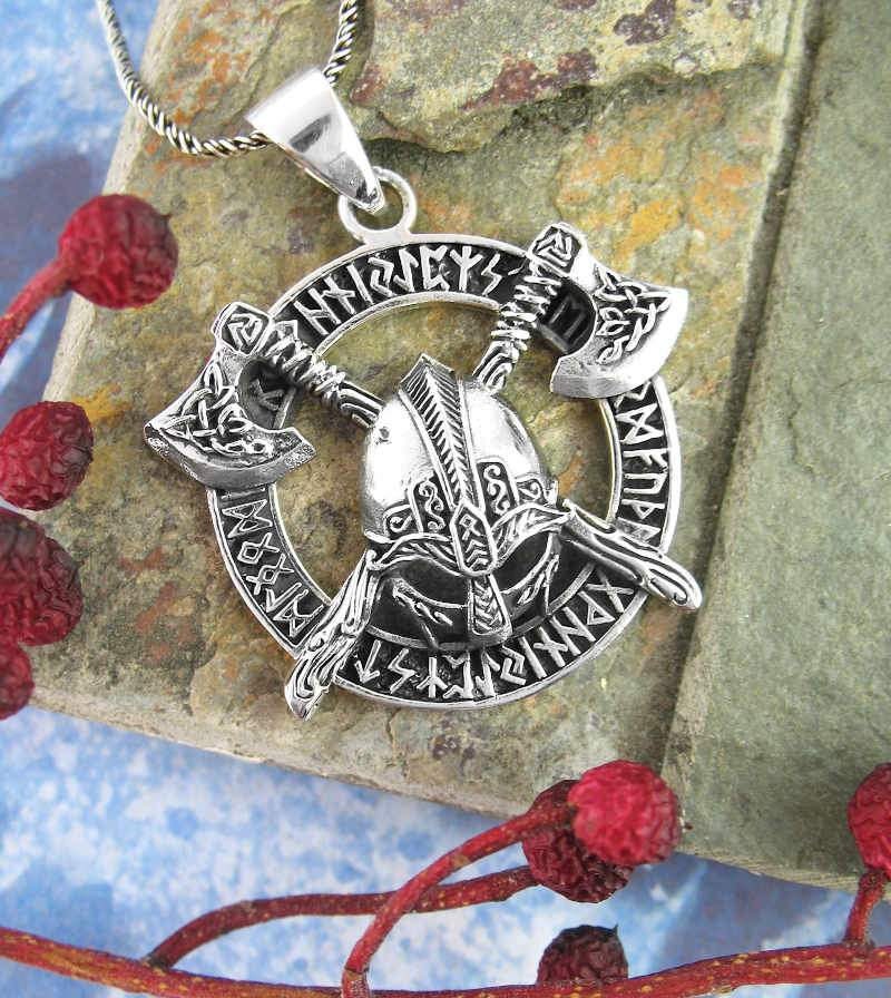 Viking Necklace, Warrior Jewelry, Norse Jewelry, Pagan Jewelry, Viking Pendant, Celtic Knot