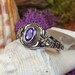 Celtic Knot Ring, Celtic Ring, Irish Jewelry, Amethyst Ring, Irish Ring, Irish Dance Gift, Anniversary Gift, Bridal Ring, Statement Ring 