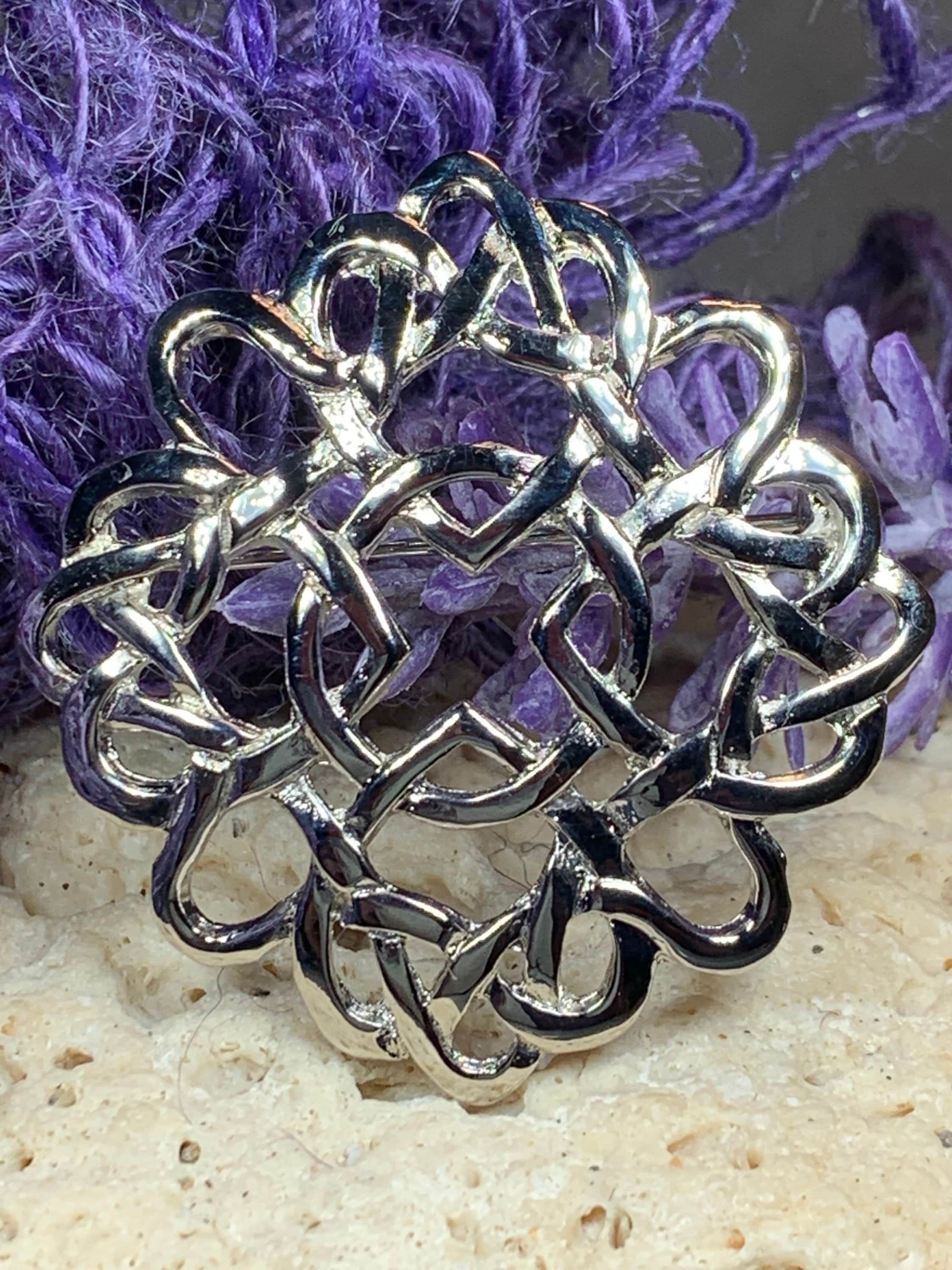 Celtic Knot Brooch, Scotland Jewelry, Outlander Jewelry, Mary Queen of
