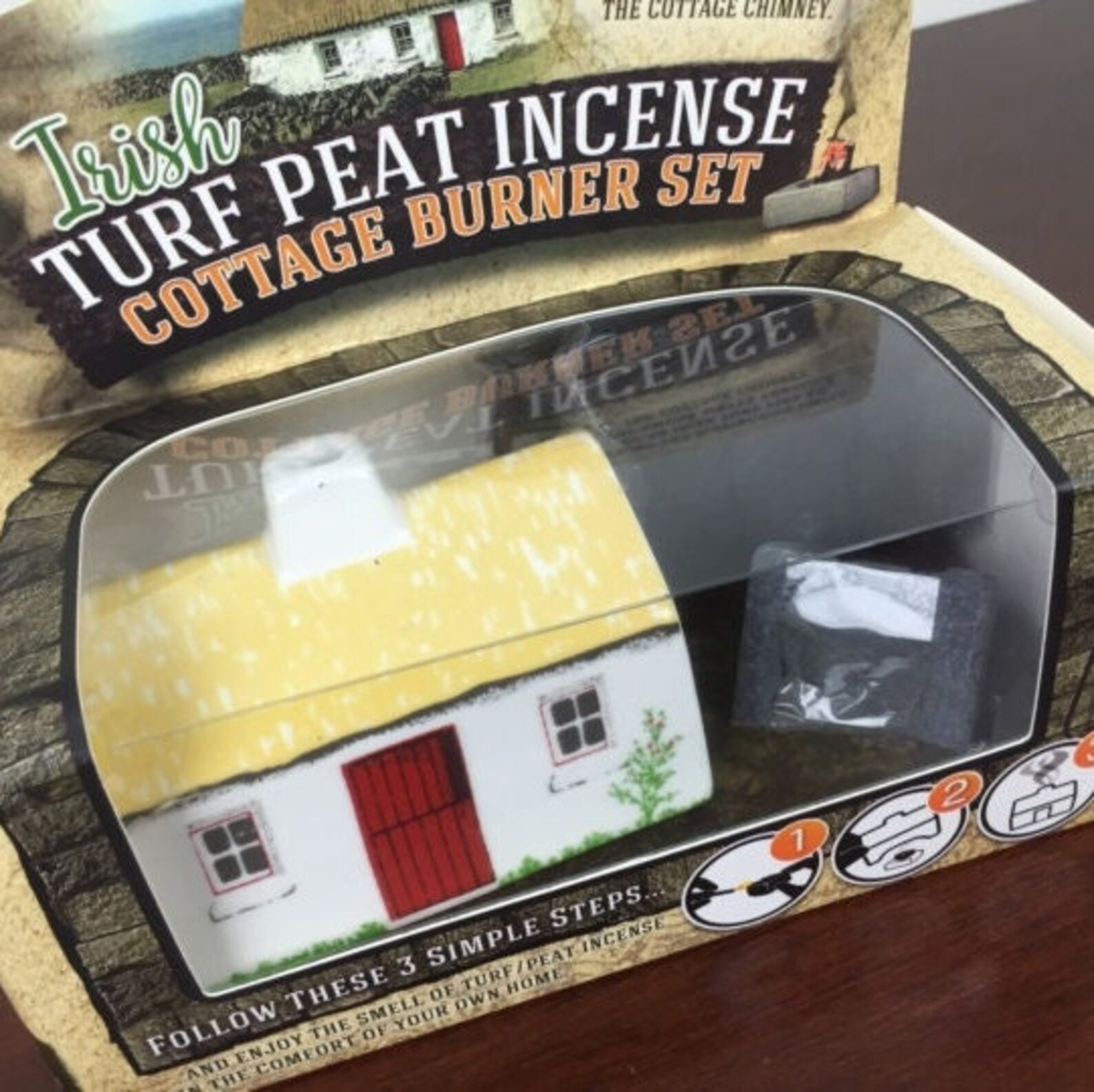 Irish Cottage Incense Burner Irish Gift Irish Turf Peat Etsy