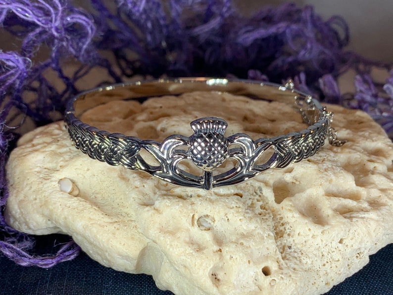 Thistle Bracelet Scotland Jewelry Outlander Jewelry Celtic | Etsy