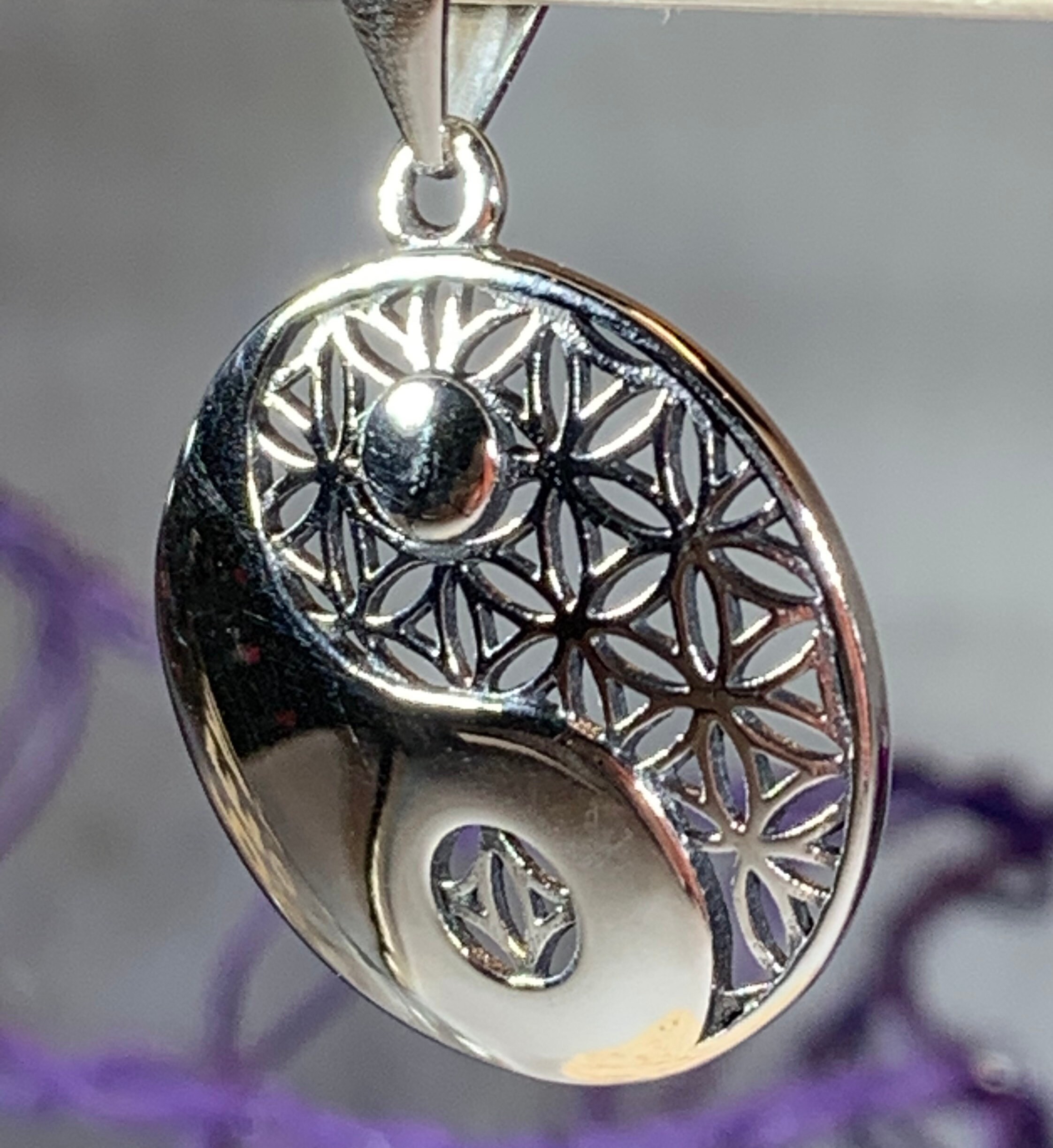 Yin Yang Necklace, Celtic Jewelry, Yoga Jewelry, Celtic