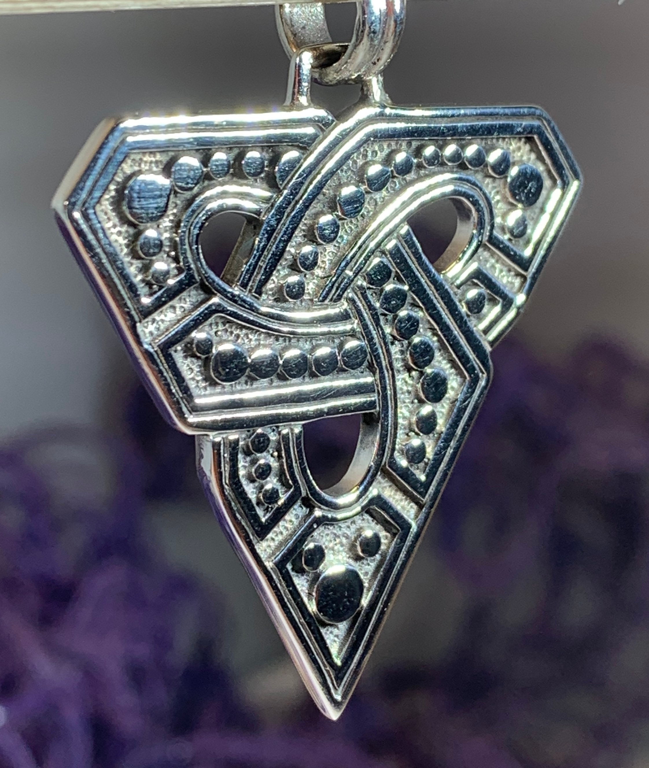 Trinity Knot Necklace, Celtic Jewelry, Irish Jewelry, Wiccan Jewelry 
