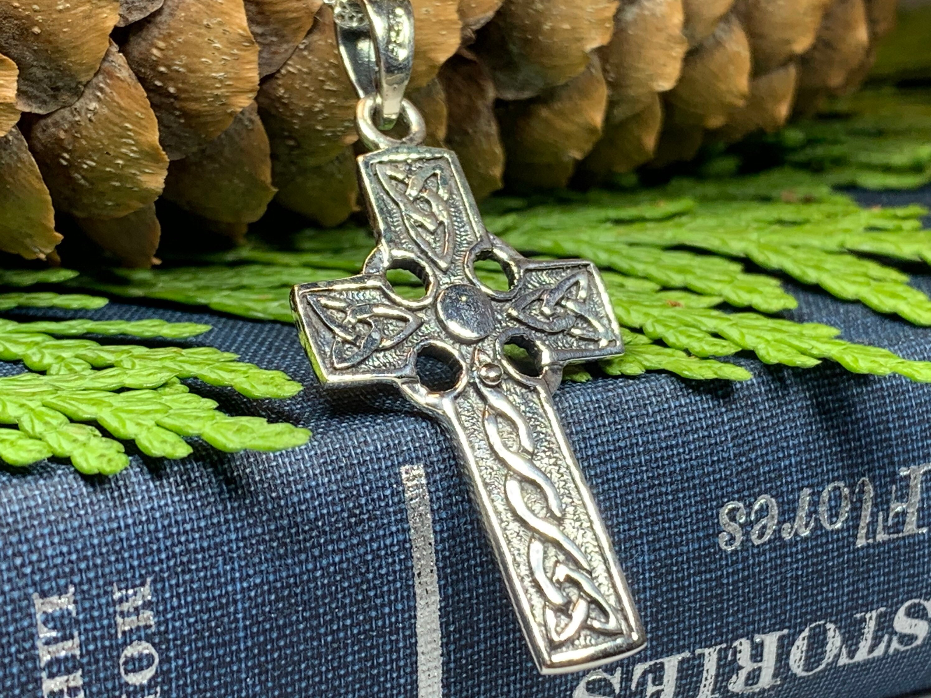 Celtic Cross Necklace, Scotland Jewelry, Irish Jewelry, Bridal Jewelry