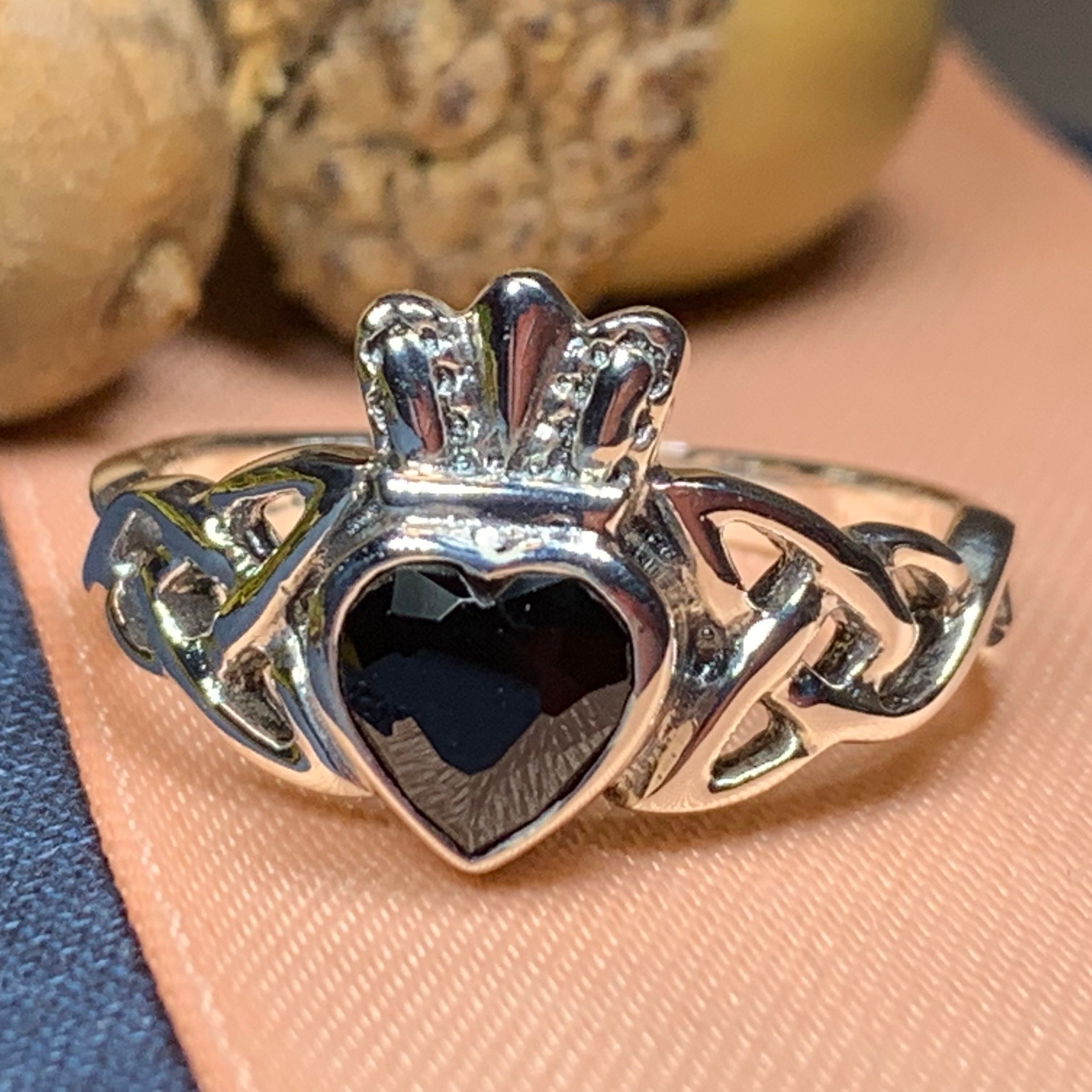 Claddagh Ring Celtic Ring Irish Promise Ring Celtic Knot Etsy