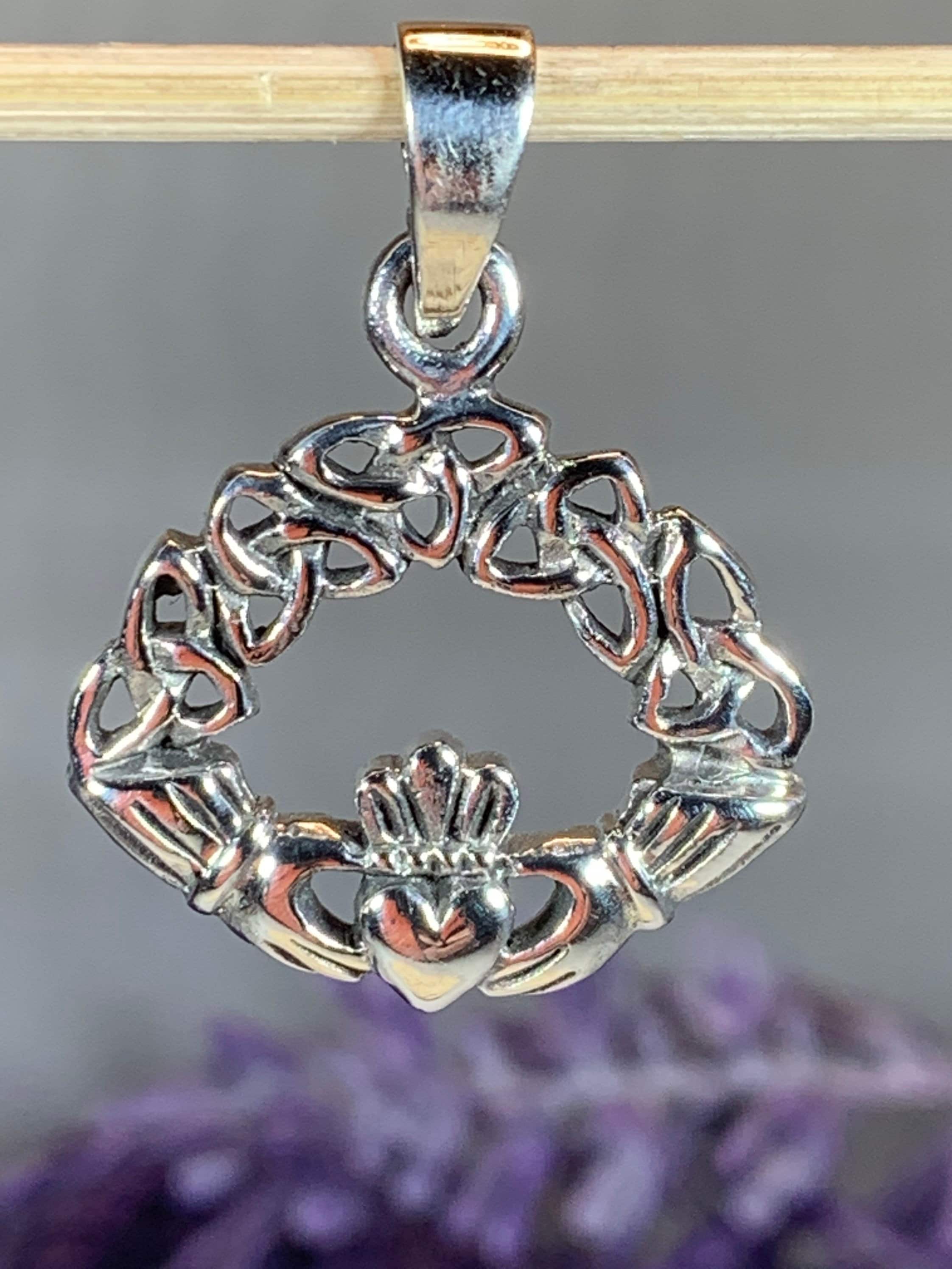 Claddagh Necklace, Celtic Jewelry, Irish Jewelry, Heart Pendant