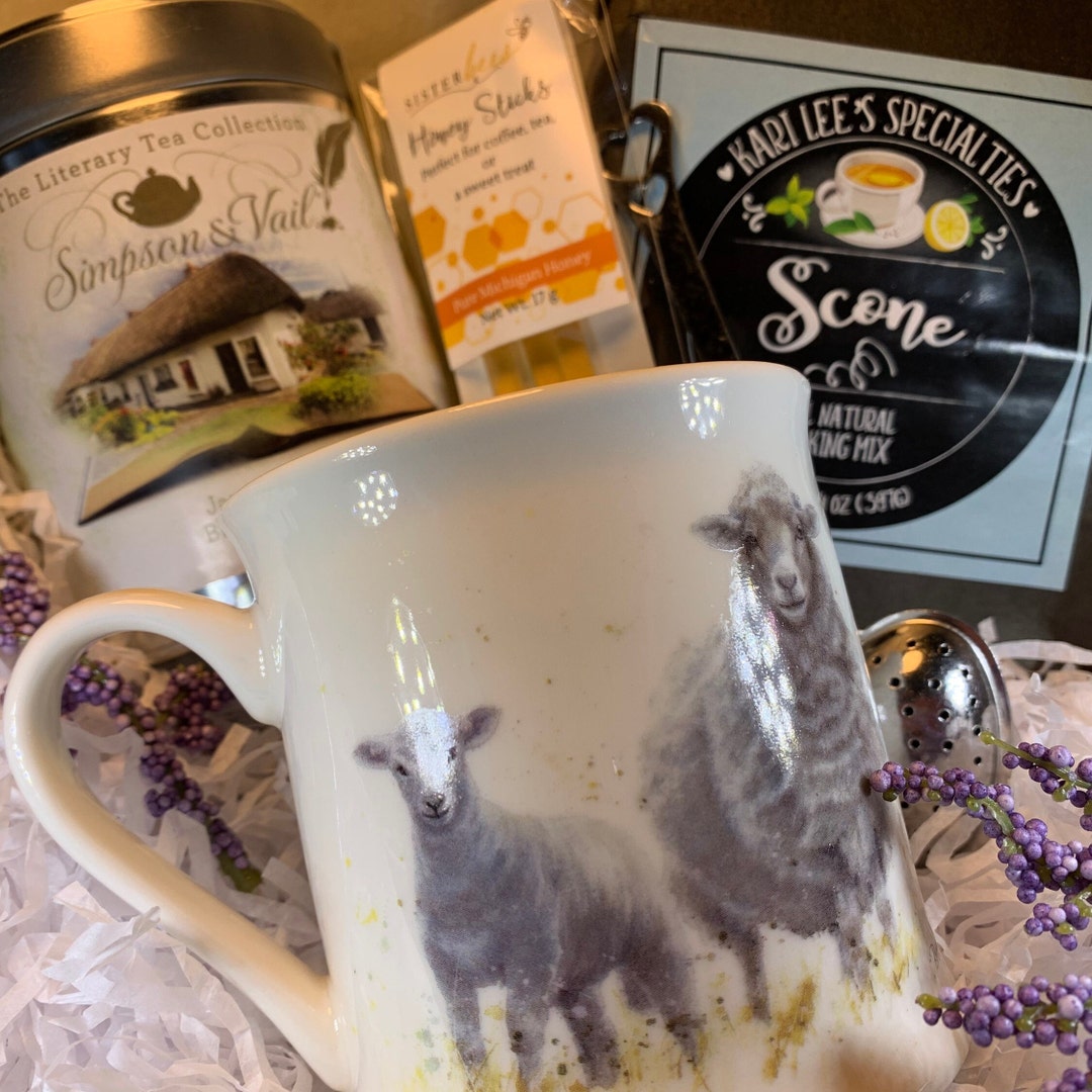 Irish Gift Box, Tea Gift Box, Ireland Sheep Mug, Ireland Gift Box, Mom