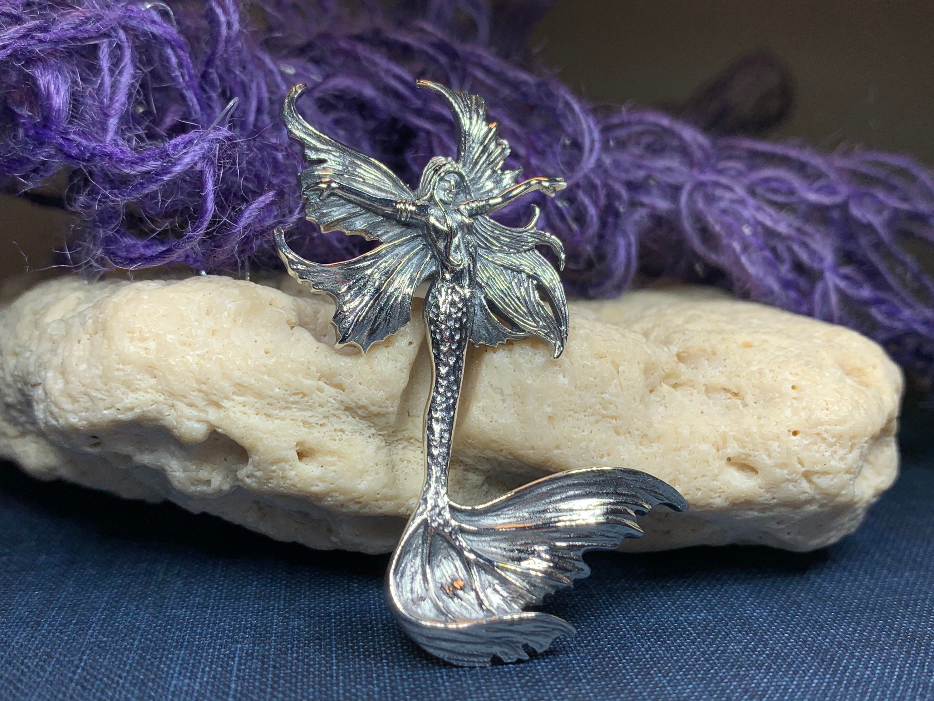 Mermaid Necklace, Ocean Jewelry, Beach Jewelry, Anniversary Gift, Sea Jewelry, Fairy Jewelry