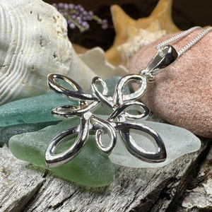 Star Knot Necklace, Irish Jewelry, Celtic Pendant, Scotland Jewelry, Anniversary Gift, Mom Gift, Wife Gift, Norse Jewelry, Girls Celtic Knot image 2