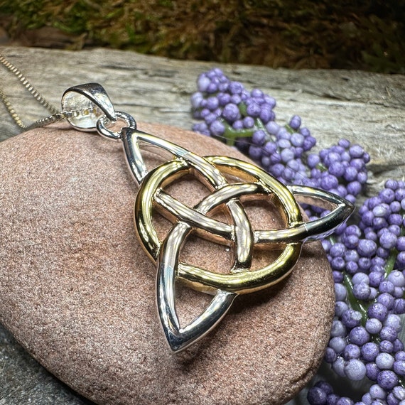 Trinity Knot Necklace Celtic Jewelry Irish Jewelry Triquetra
