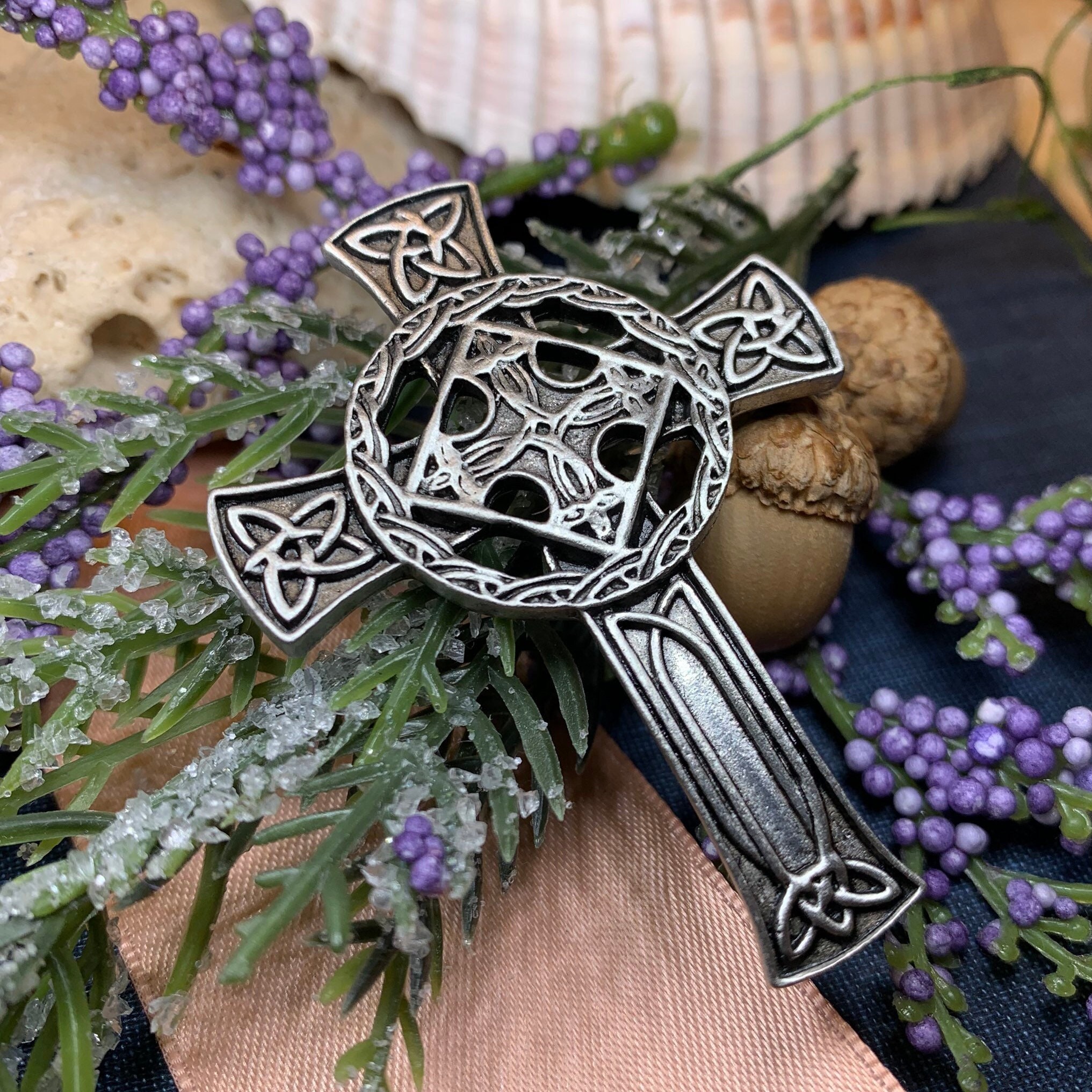 Celtic Cross Brooch Celtic Jewelry Irish Jewelry Ireland Pin