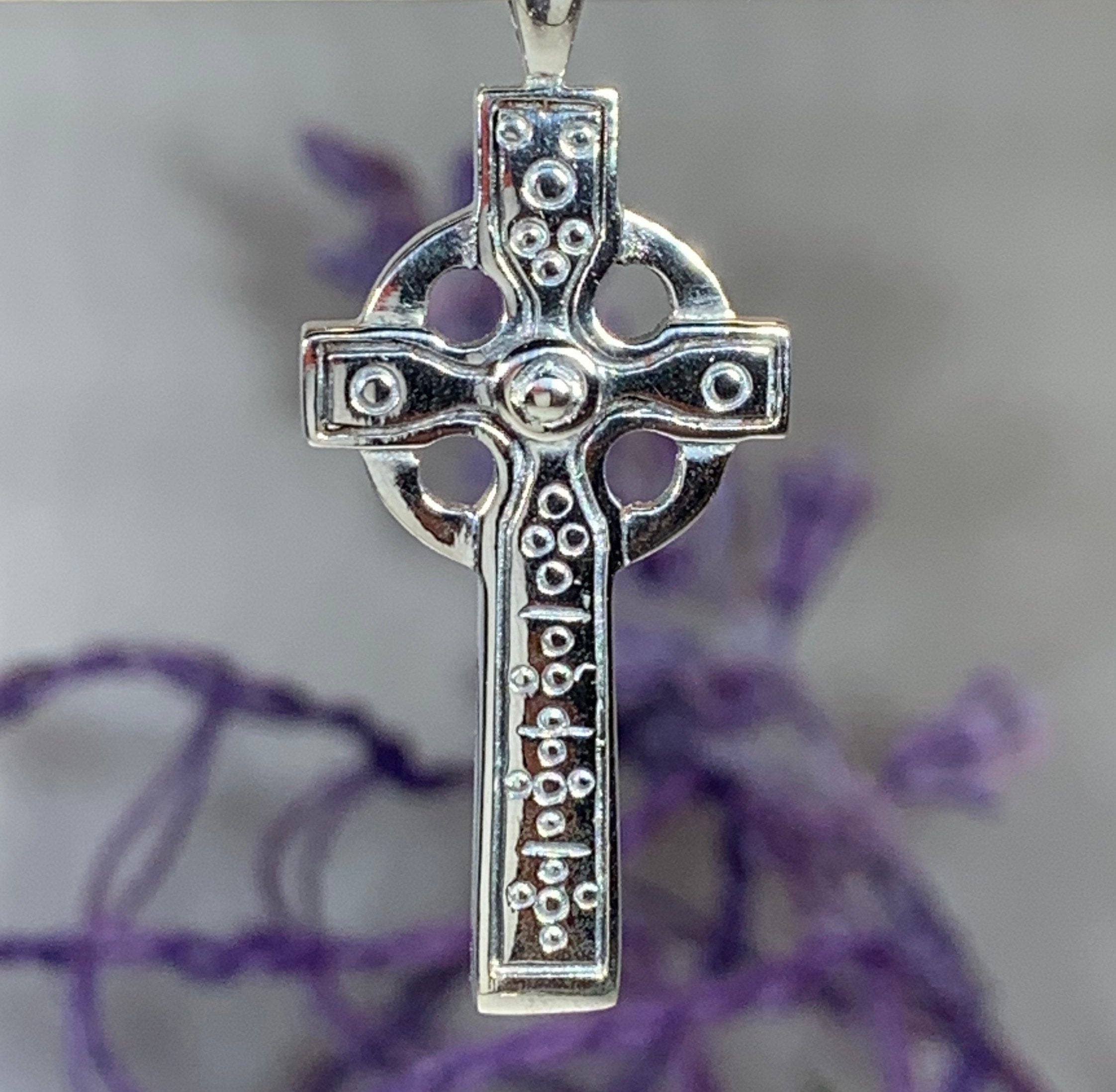 Celtic Cross Necklace, Irish Jewelry, Celtic Jewelry, Anniversary Gift