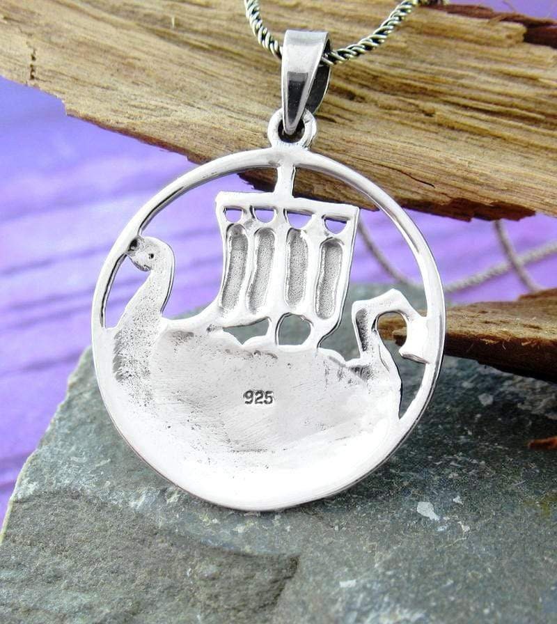 Viking Ship Necklace, Norse Jewelry, Ship Necklace, Viking