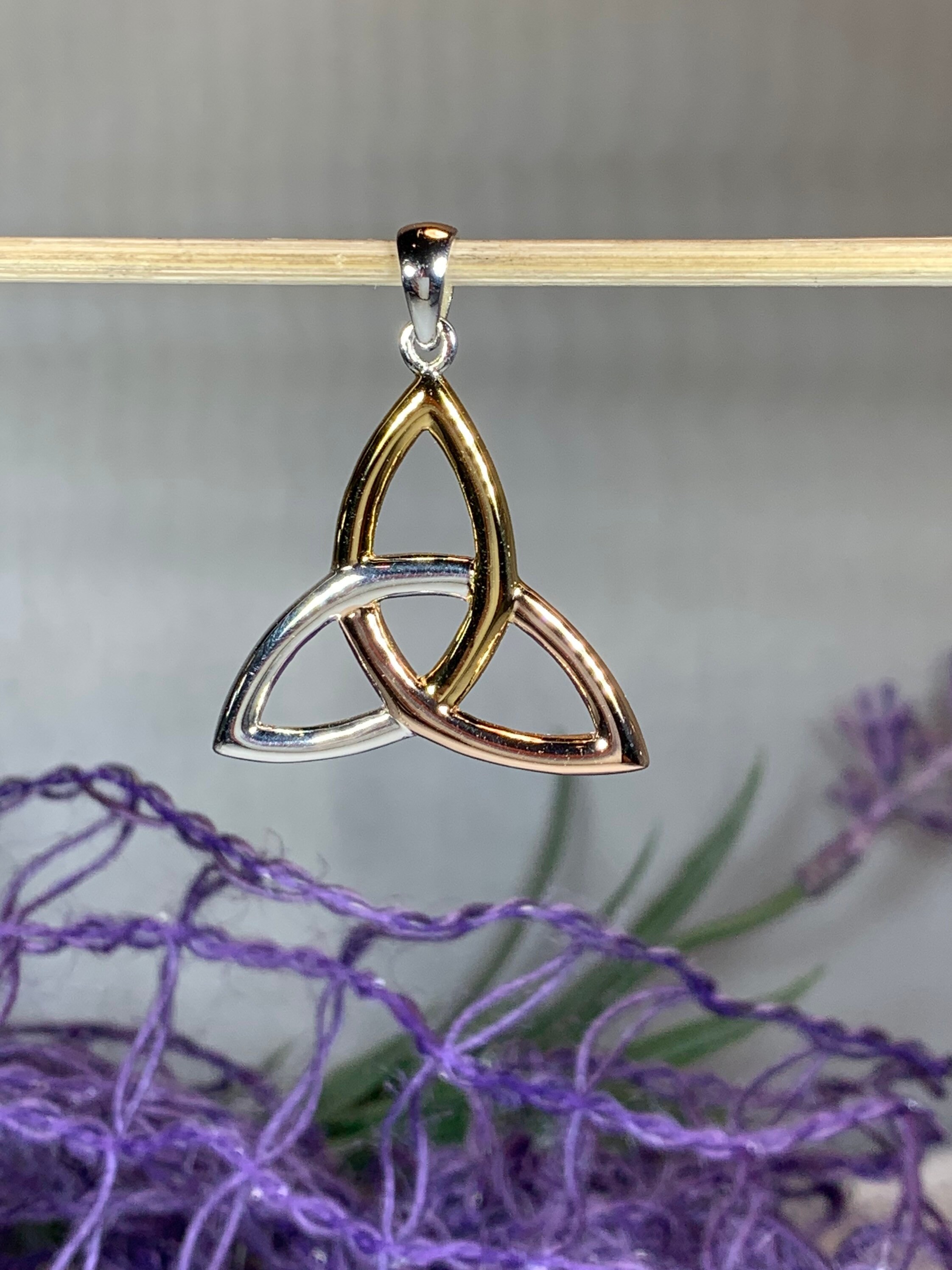 Trinity Knot Necklace, Celtic Jewelry, Irish Jewelry, Bridal Jewelry