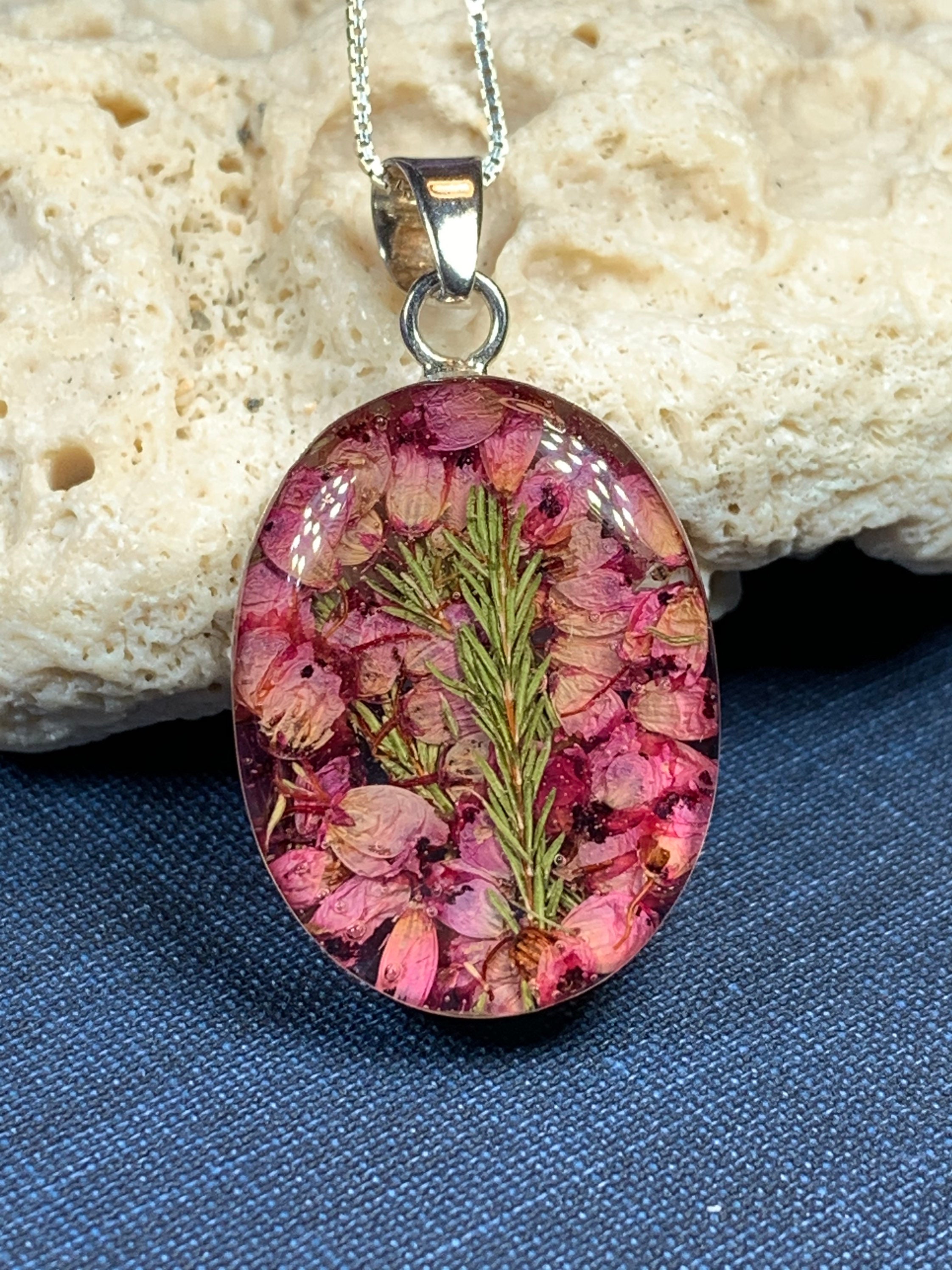 Heather Necklace, Celtic Jewelry, Scotland Jewelry, Anniversary Gift