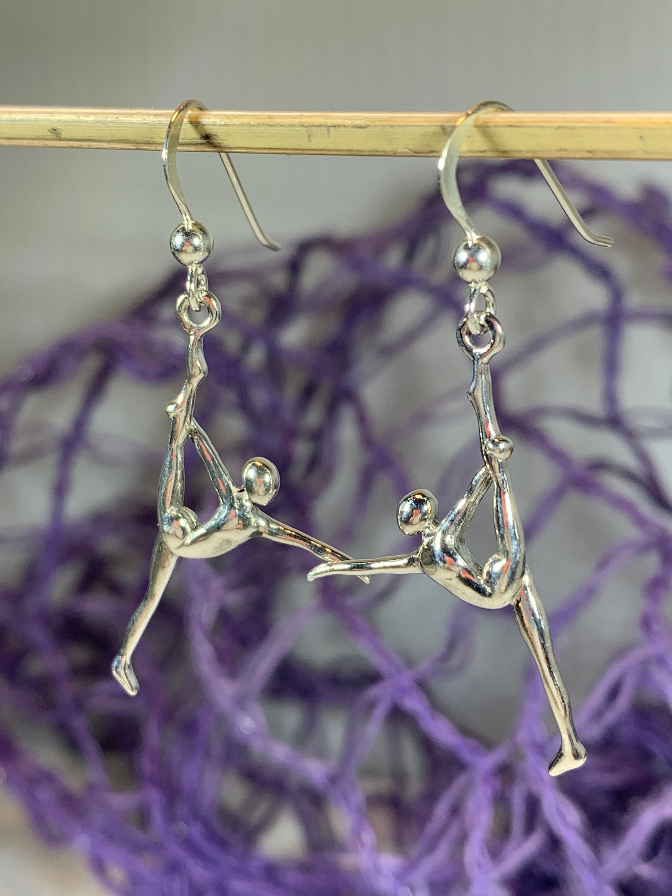 Yoga Pose Earrings, Om Jewelry, Chakra Jewelry, Yoga Jewelry, Boho Jewelry, Inspirational