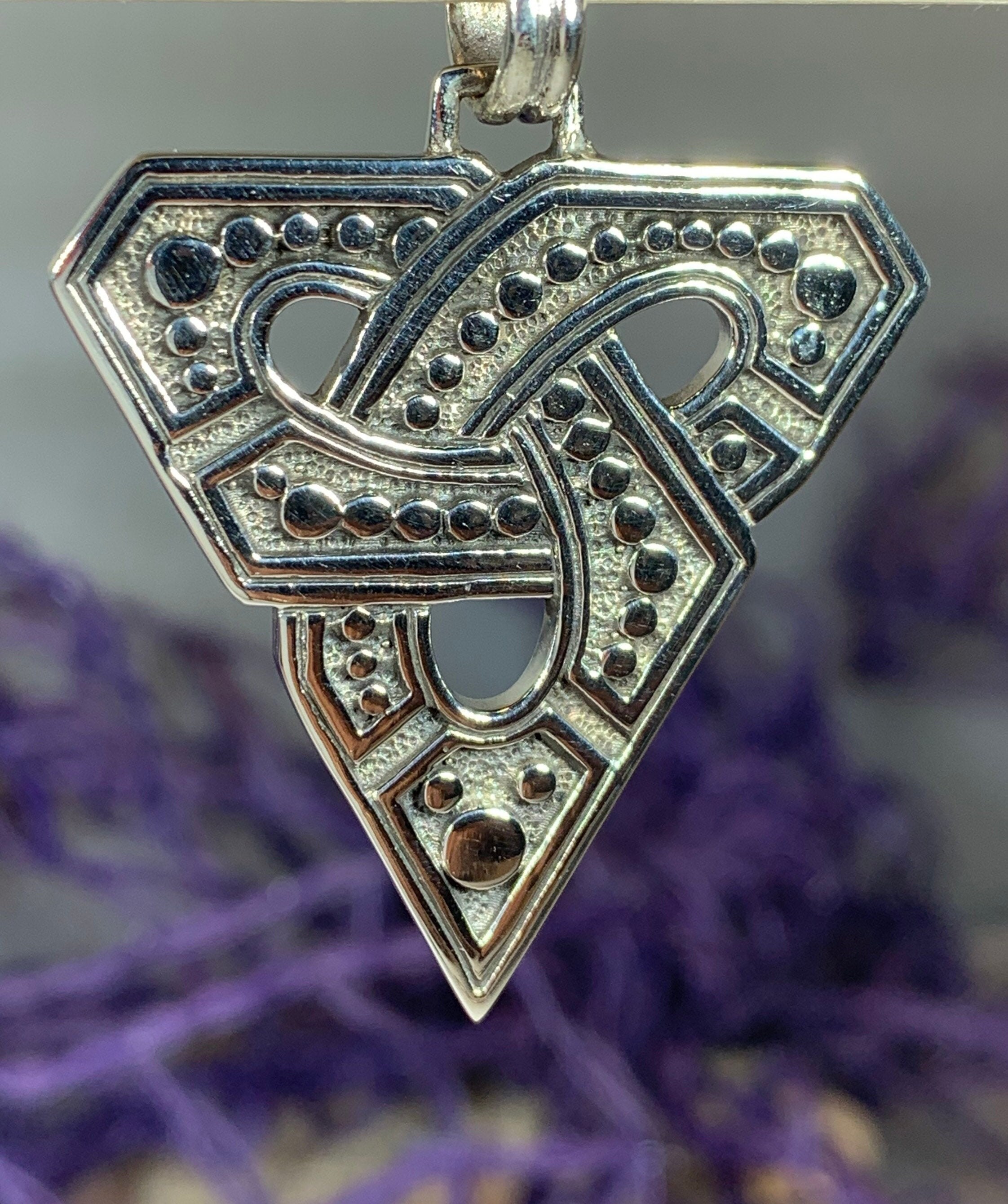 Trinity Knot Necklace, Celtic Jewelry, Irish Jewelry, Wiccan Jewelry