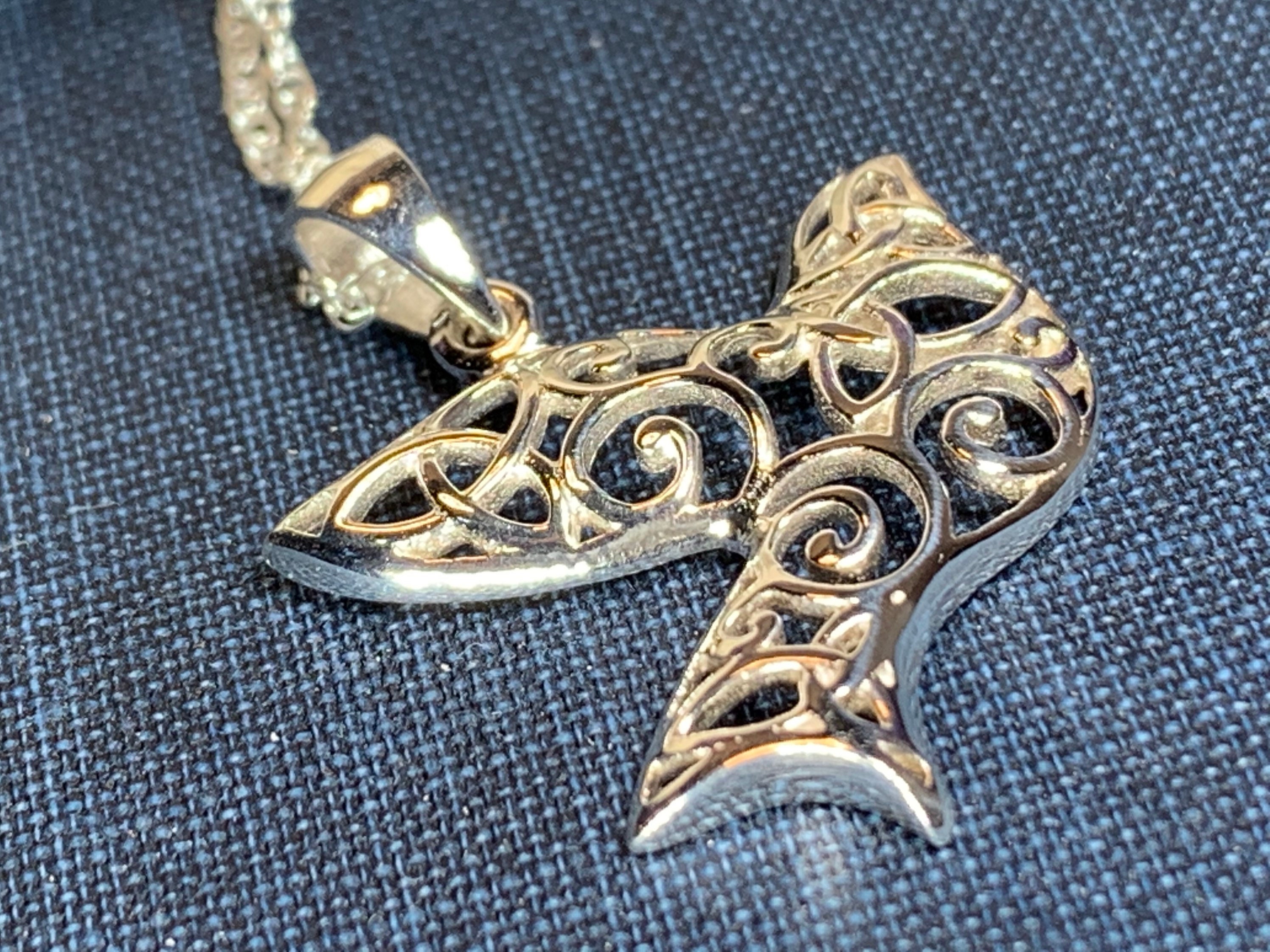 Trinity Knot Necklace, Scotland Jewelry, Dove of Peace Jewelry, Bridal 