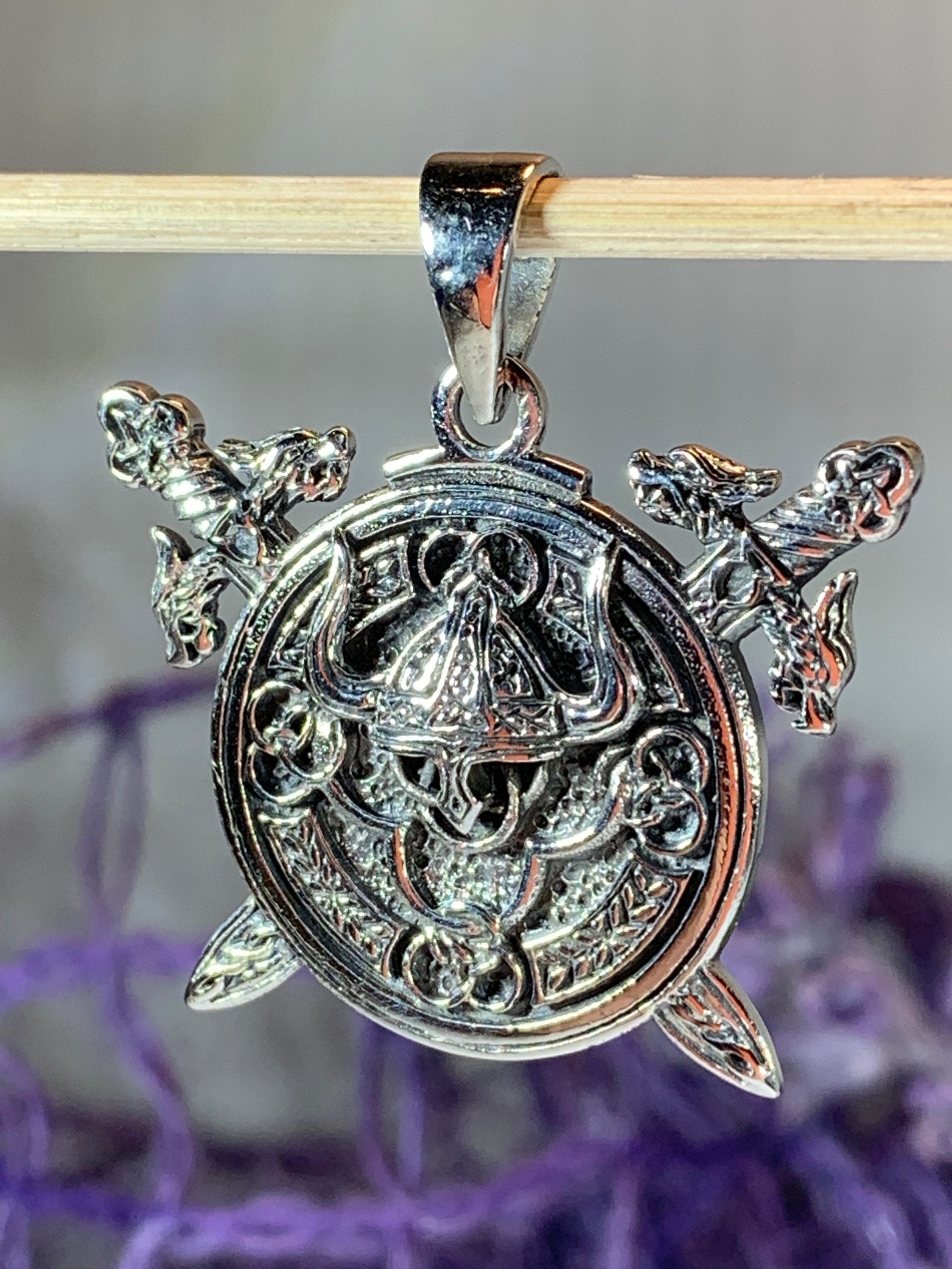 Viking Necklace, Warrior Jewelry, Norse Jewelry, Pagan Jewelry, Viking Pendant, Celtic Knot
