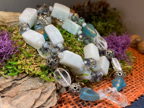 Wiccan crystal online necklace