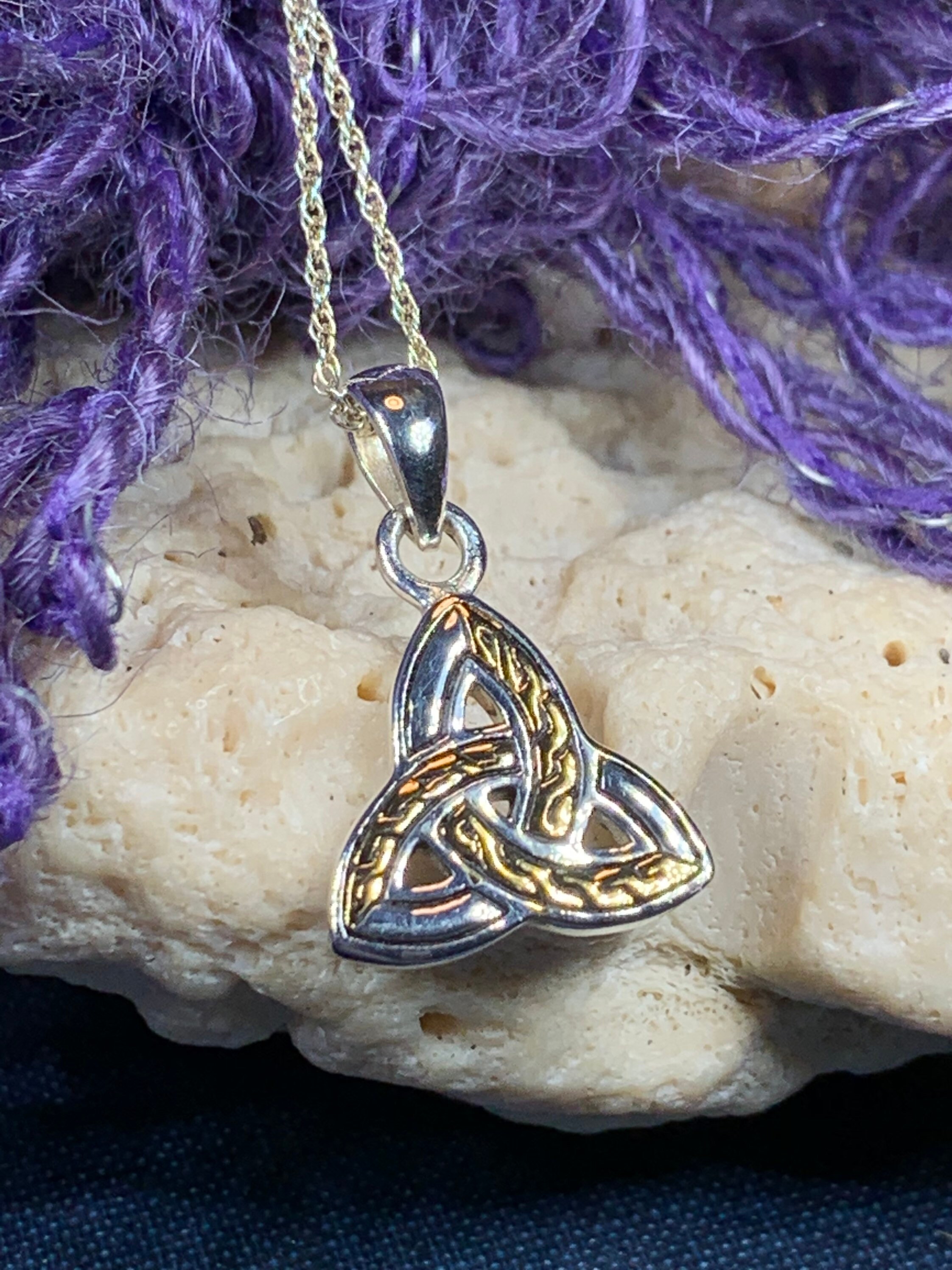 Trinity Knot Necklace, Celtic Necklace, Celtic Knot Pendant, Friendship