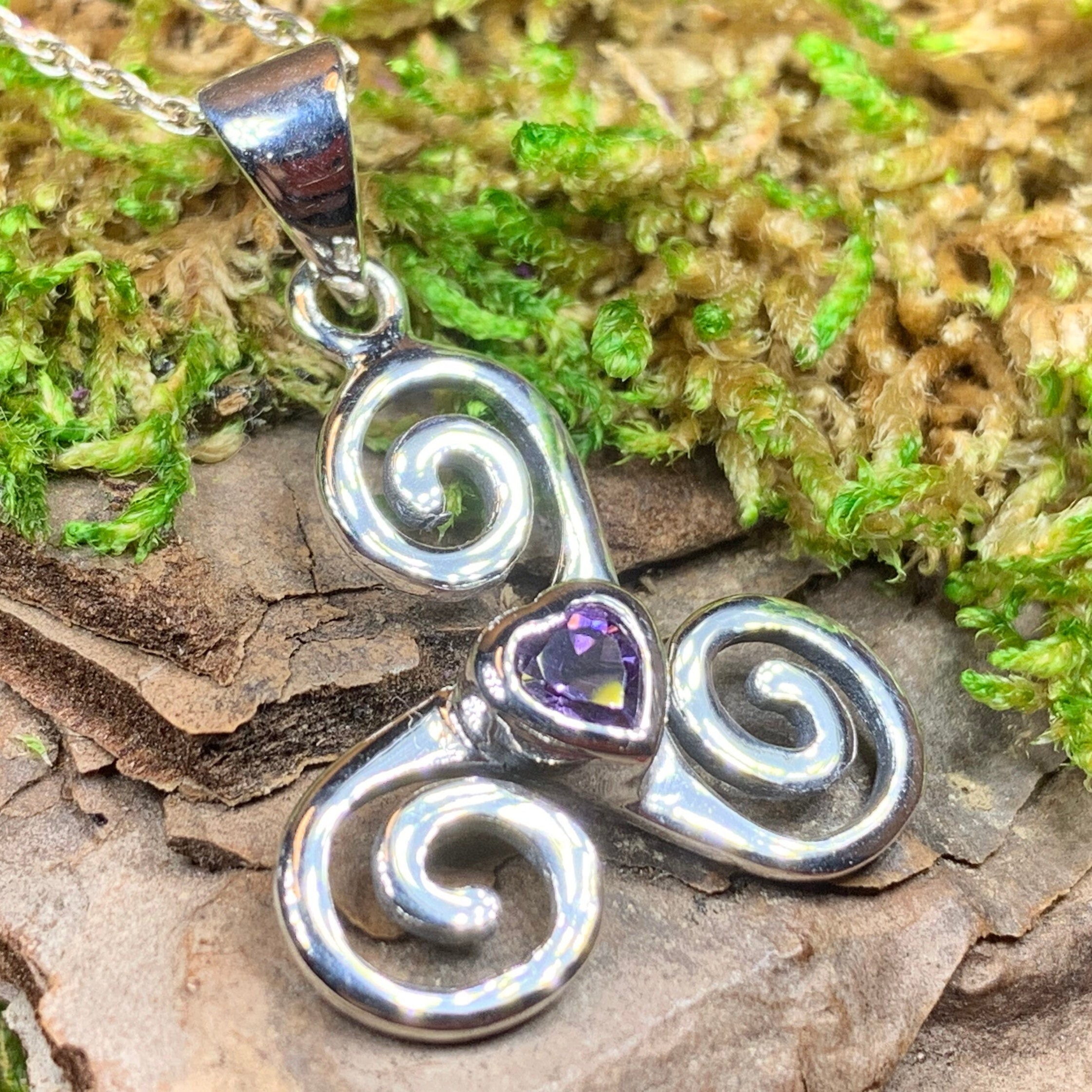 Aglimar Celtic Spiral Necklace