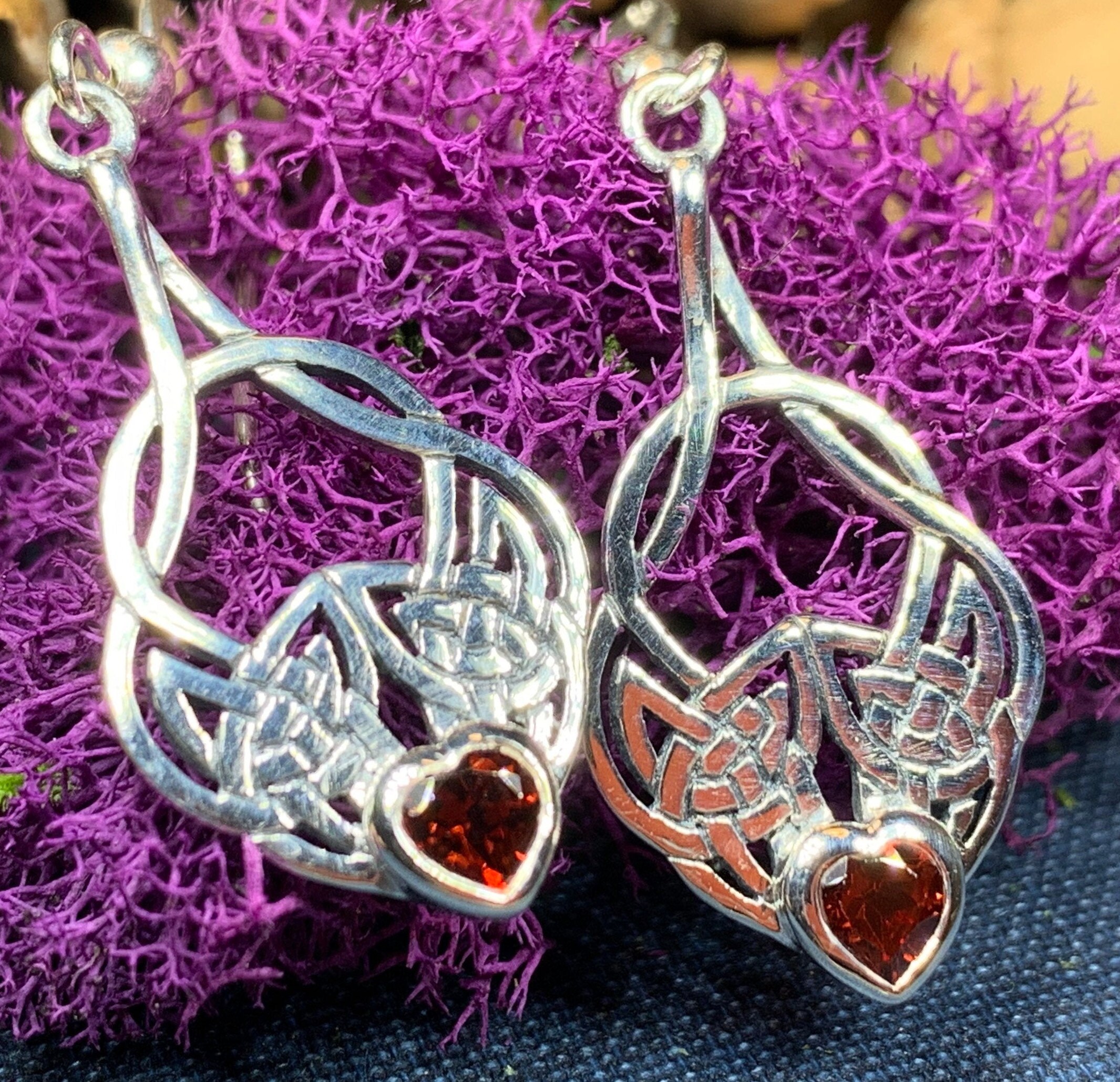 Celtic Knot Earrings Anniversary Gift Irish Jewelry Wiccan Etsy