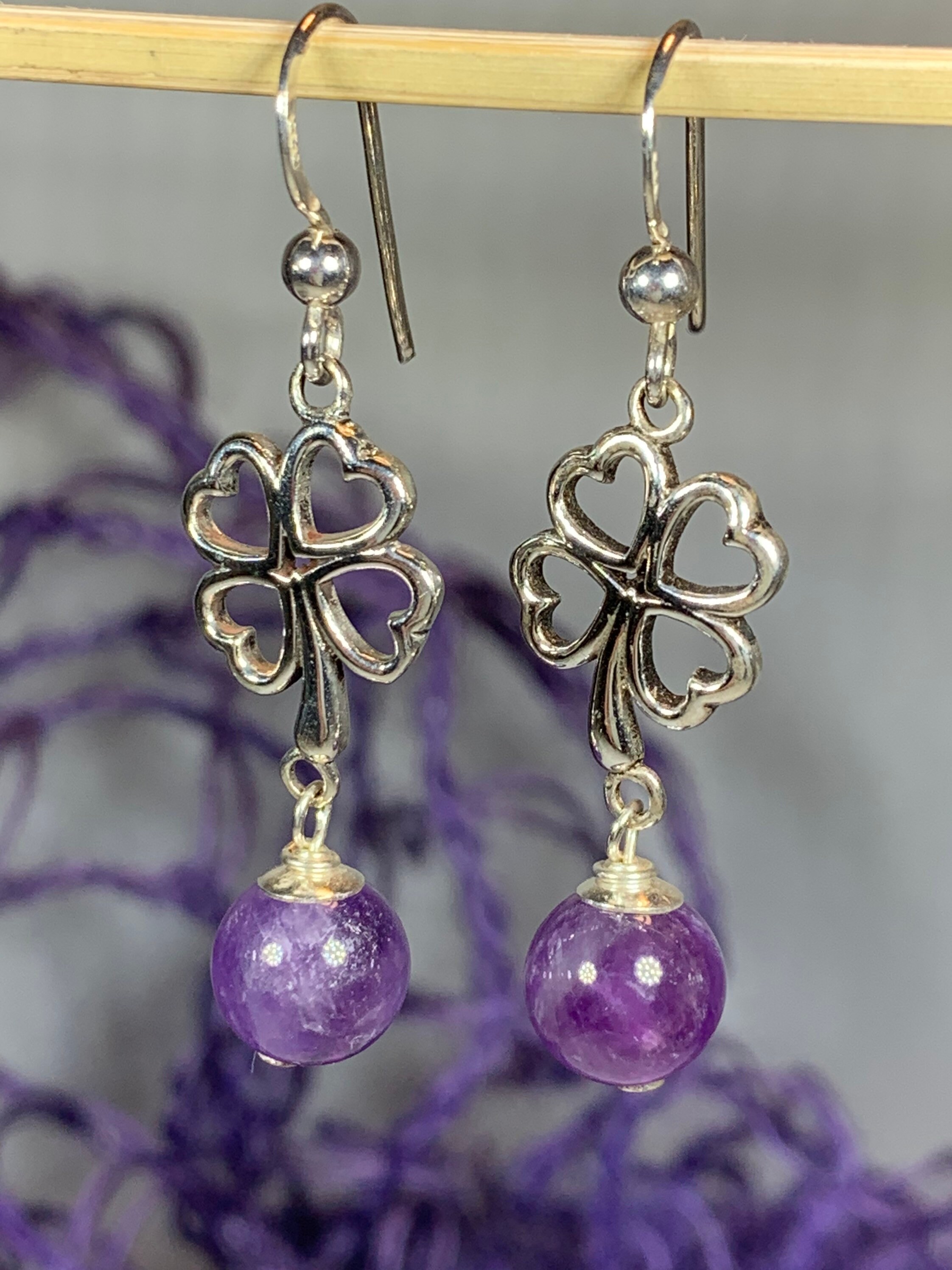 Shamrock Earrings, Irish Jewelry, Celtic Jewelry, Clover Jewelry