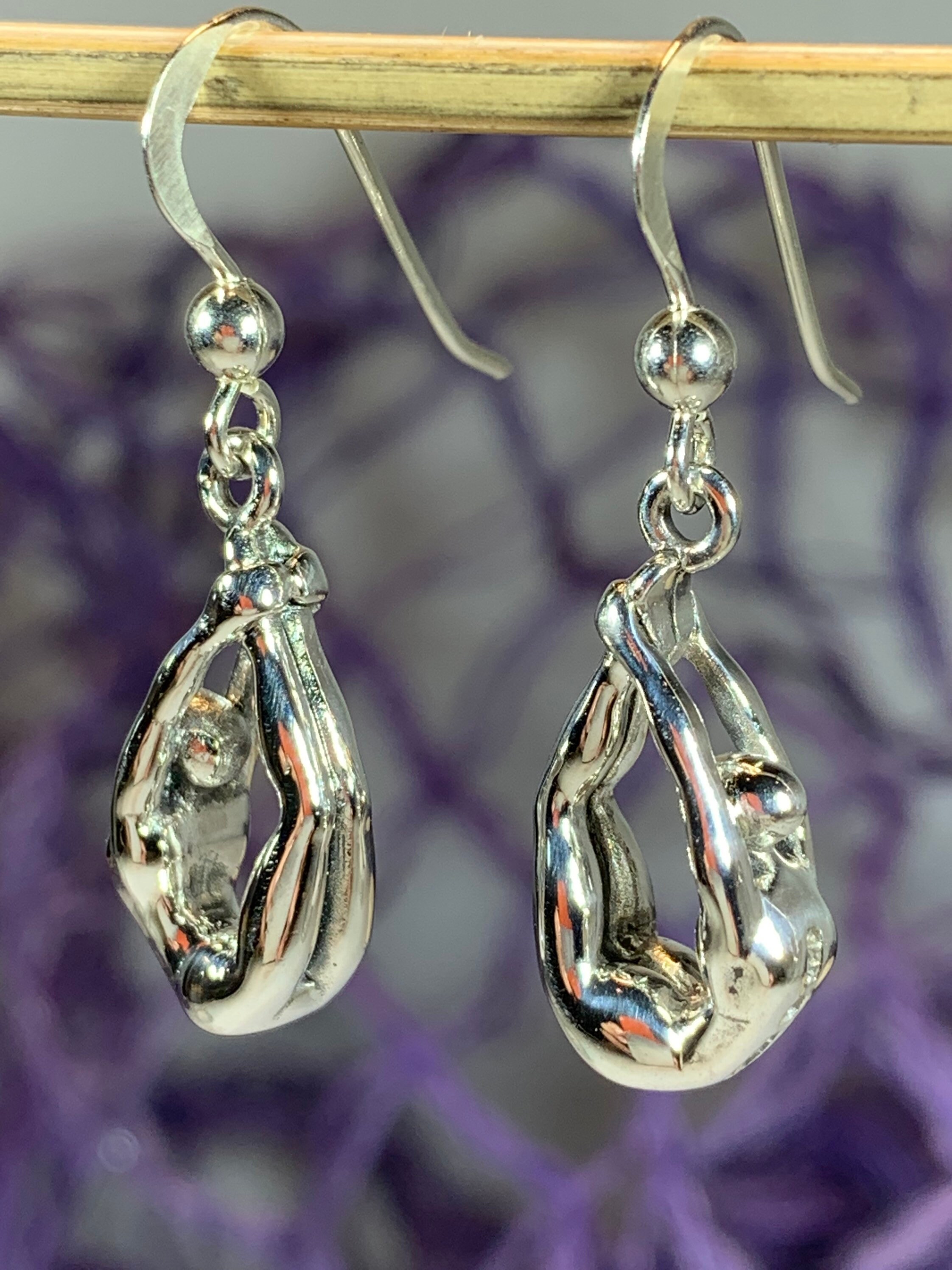 Yoga Pose Earrings, Om Jewelry, Chakra Jewelry, Yoga Jewelry, Boho Jewelry, Inspirational