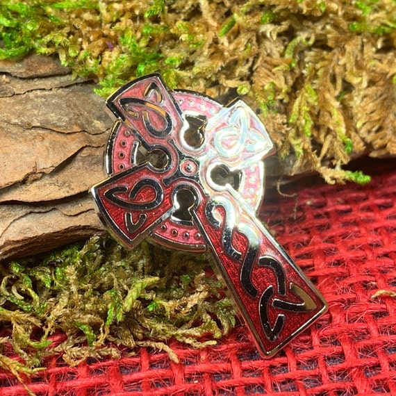 Celtic Cross Brooch Cross Jewelry Celtic Brooch First Communion